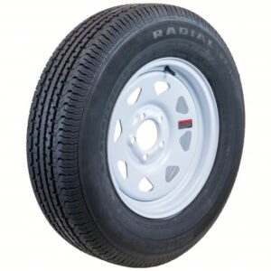 HI-RUN Trailer Tire Wheel Assembly: Street Tire and Wheel Assembly, Tire Size15X5 5-4.5