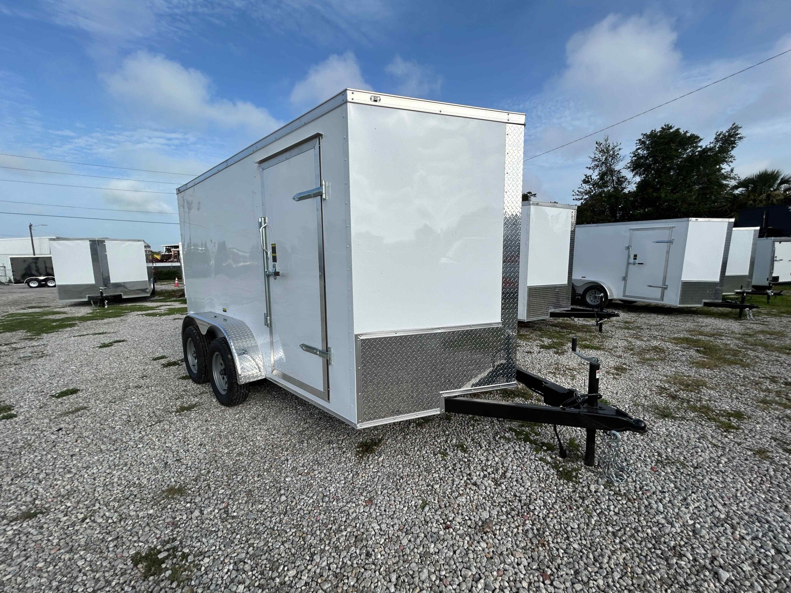 New 7×12 Power Line Cargo Enclosed Trailer