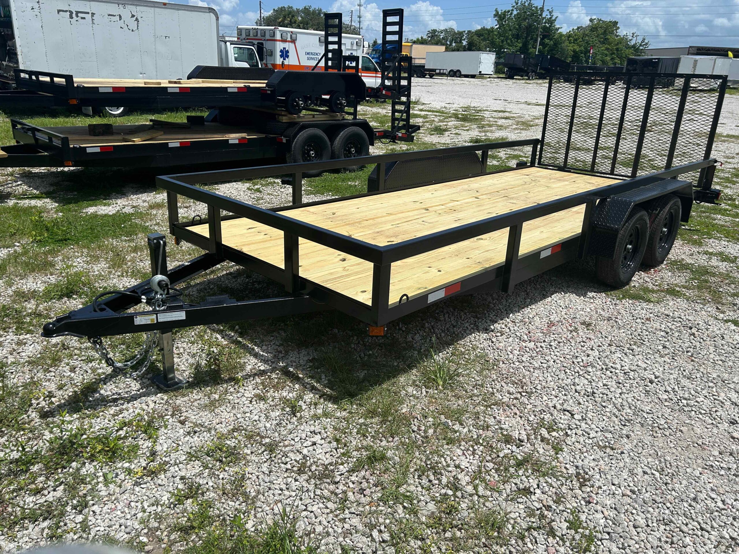 New 7×18 WORLDWIDE TRAILER Utility Trailer