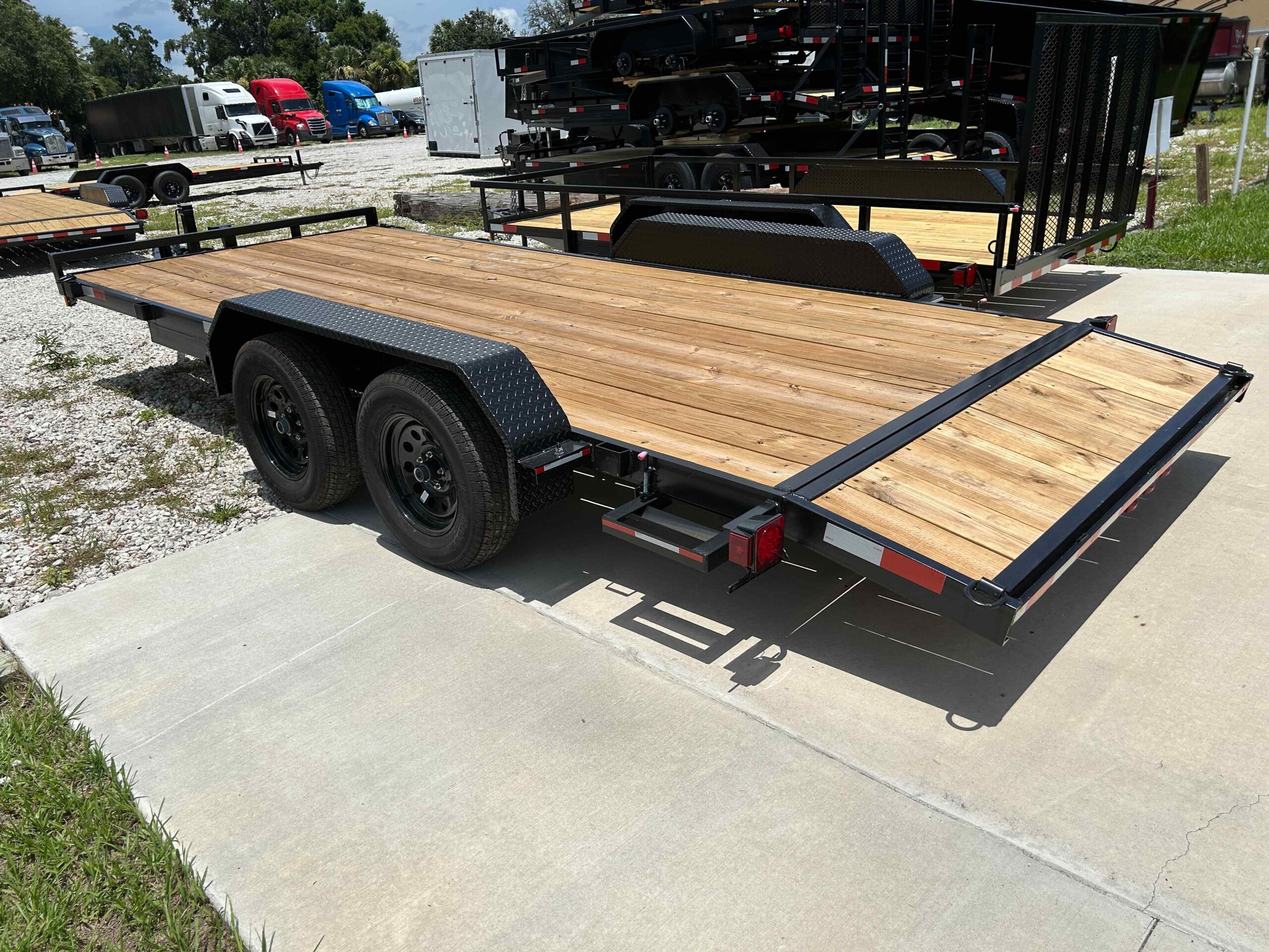 New 7×18 WORLDWIDE TRAILER Car Trailer