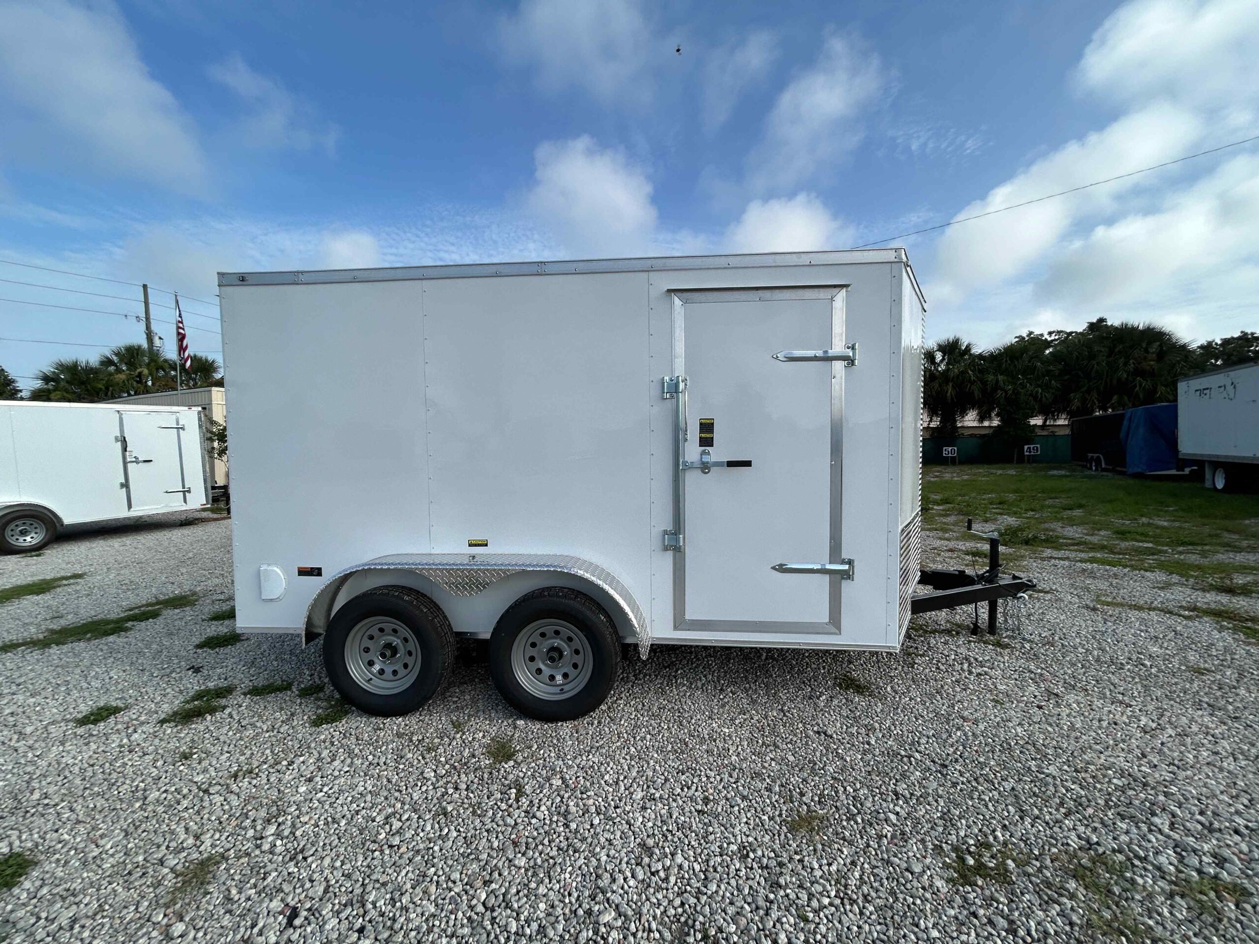 New 7×12 Power Line Cargo Enclosed Trailer