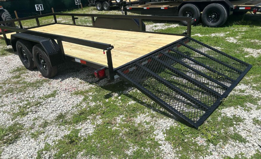 New 7×18 WORLDWIDE TRAILER Utility Trailer