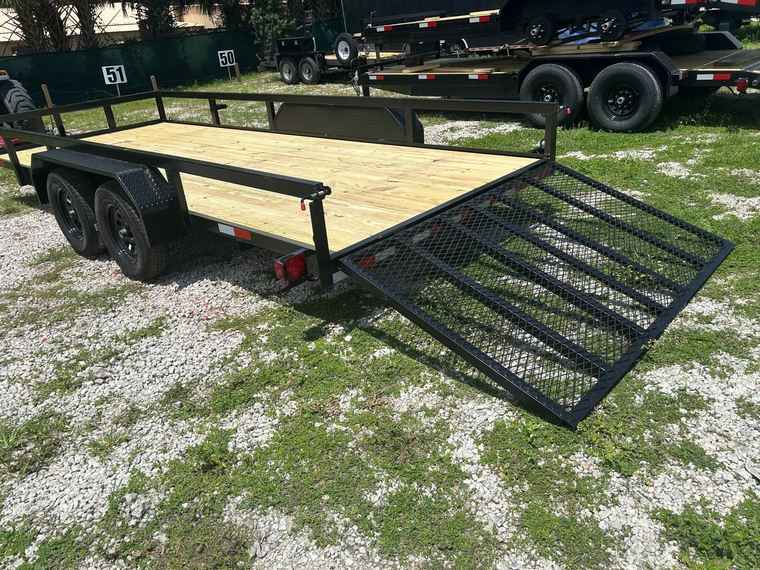 New 7×18 WORLDWIDE TRAILER Utility Trailer
