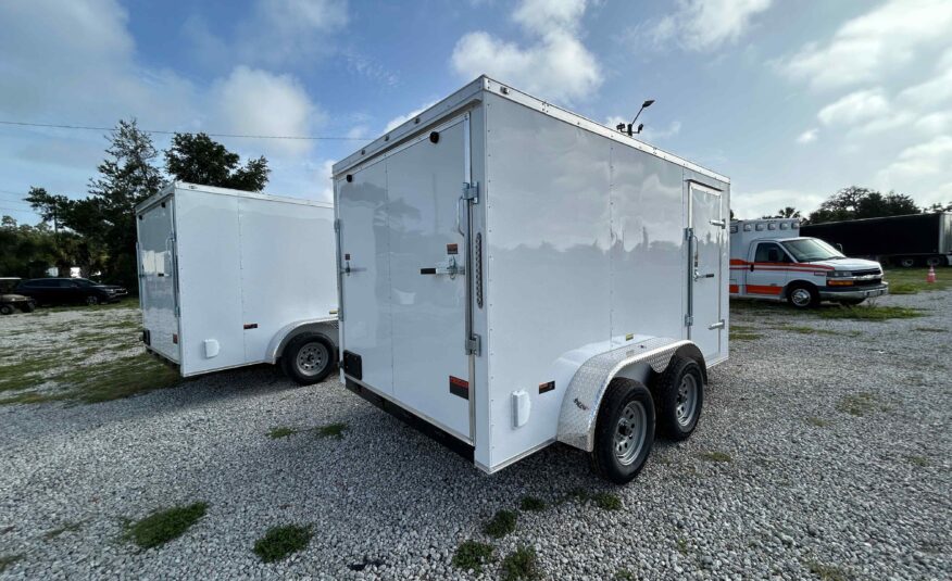 New 7×12 Power Line Cargo Enclosed Trailer