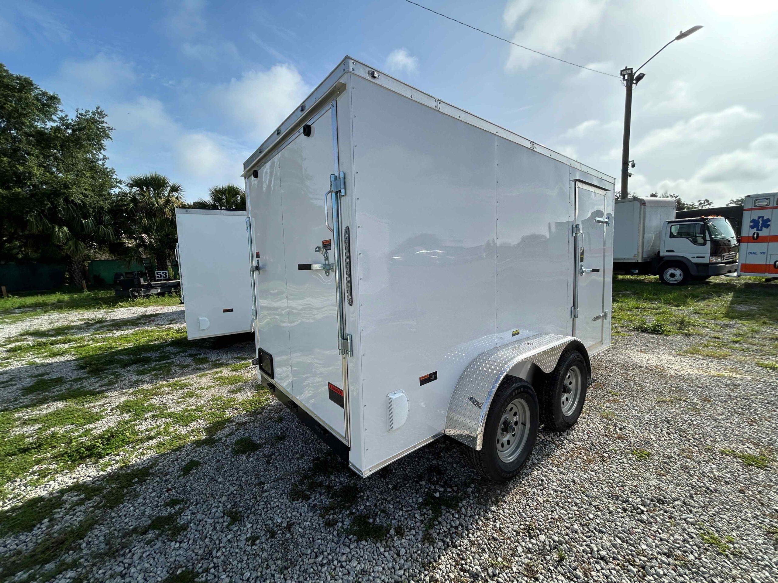 New 6×12 Power Line Cargo Enclosed Trailer