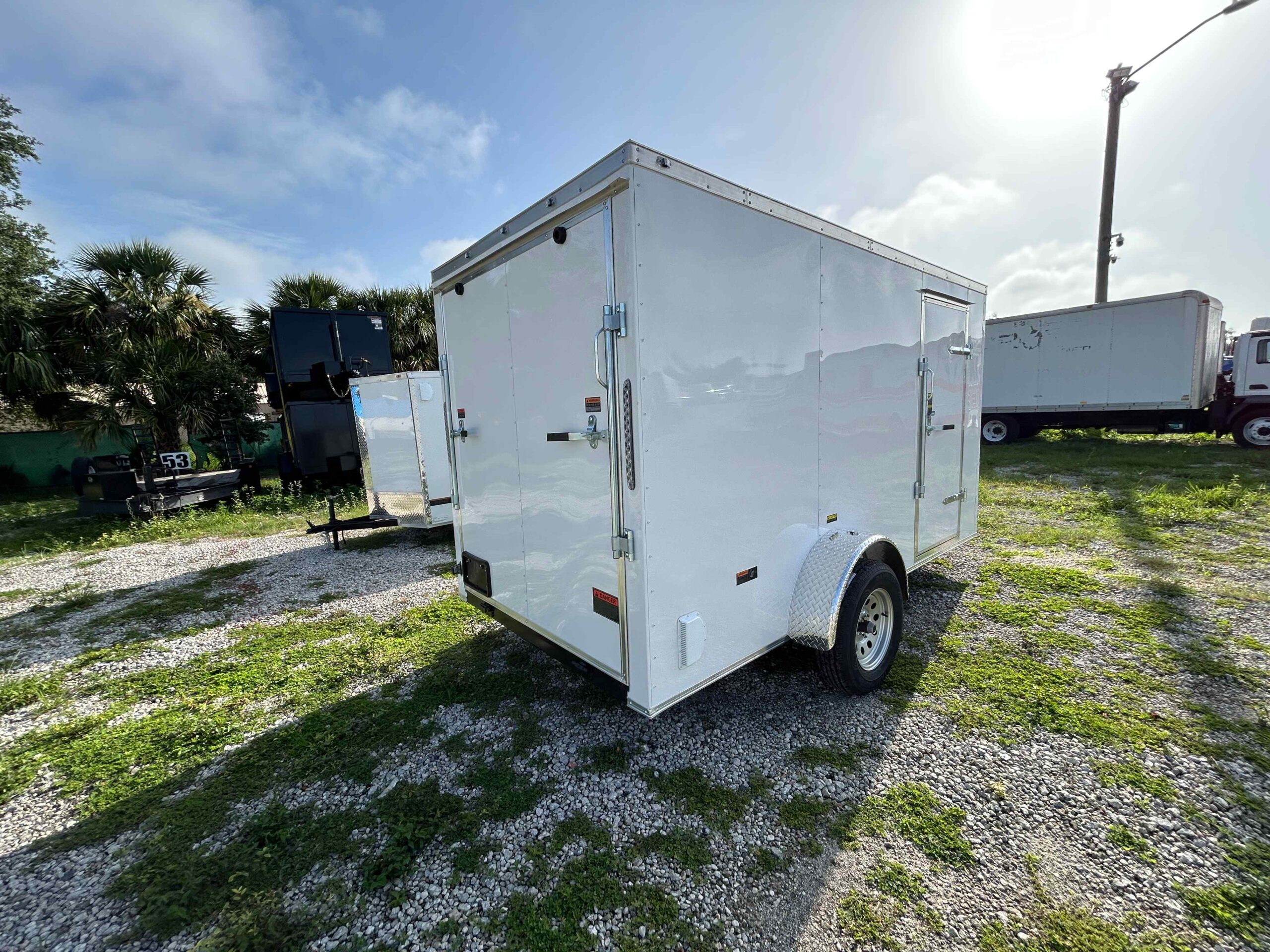 New 6×12 Power Line Cargo Enclosed Trailer