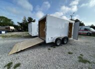 New 7×12 Power Line Cargo Enclosed Trailer
