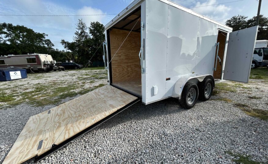 New 7×14 Power Line Cargo Enclosed Trailer