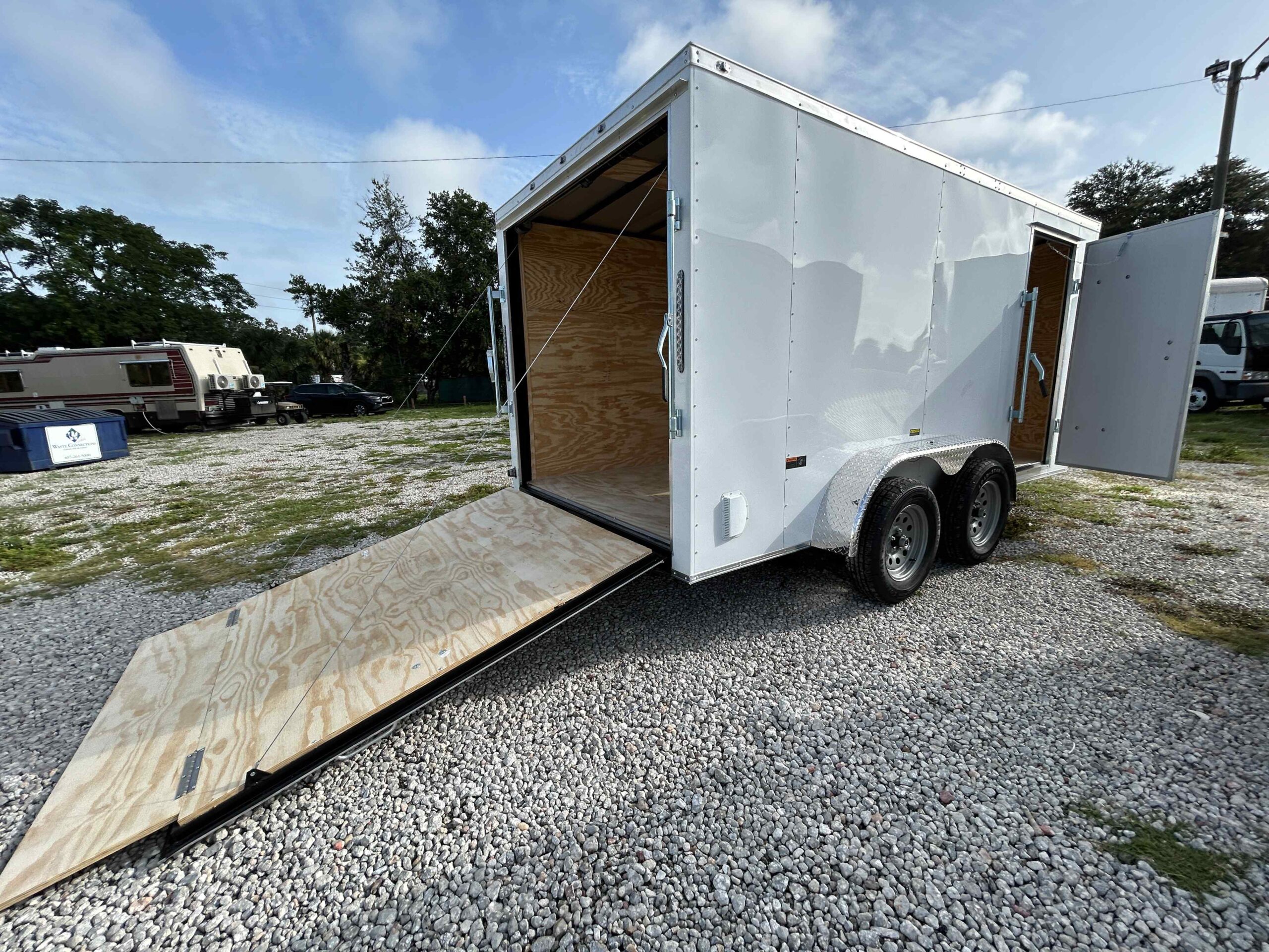 New 7×14 Power Line Cargo Enclosed Trailer