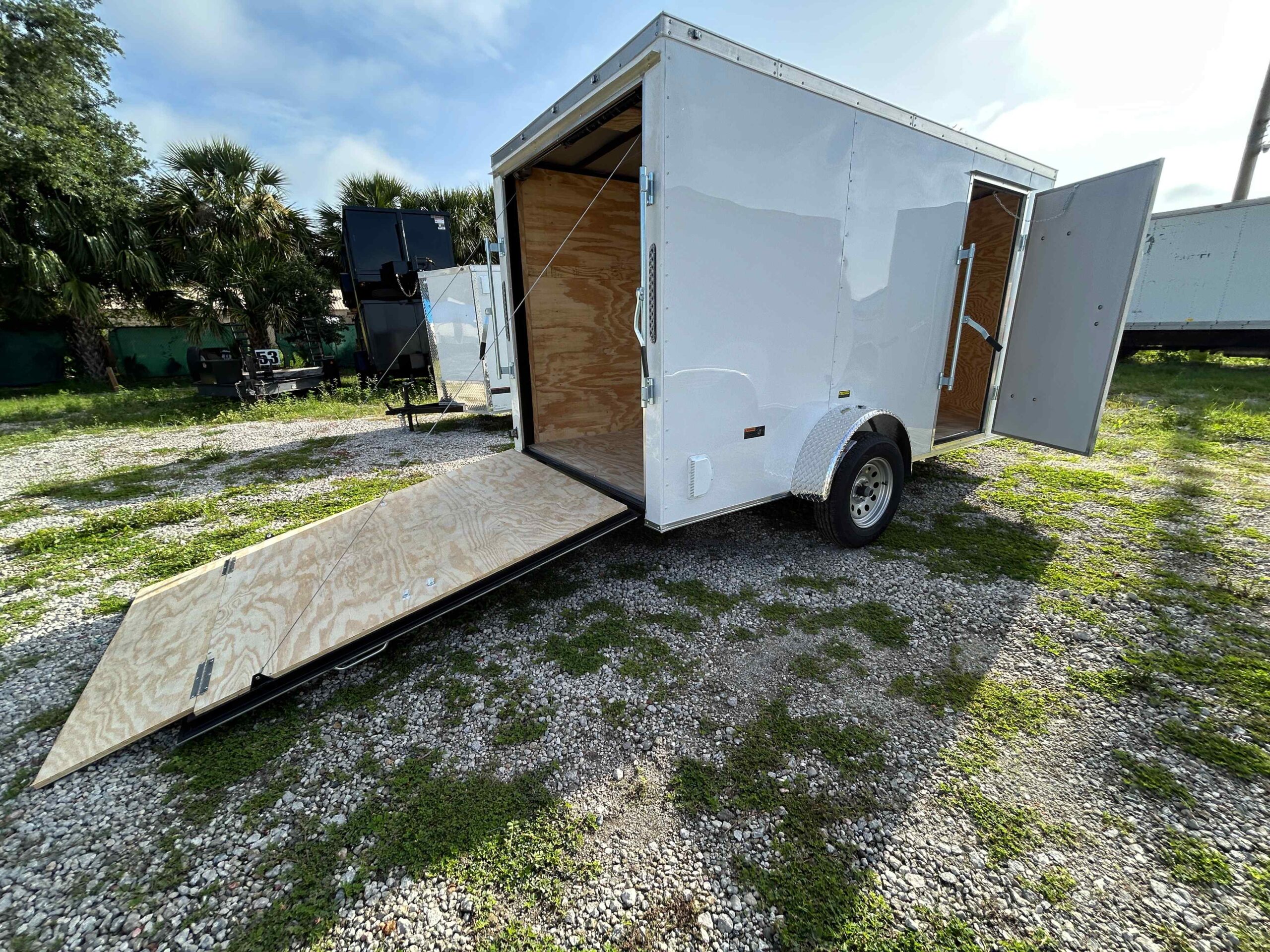 New 6×12 Power Line Cargo Enclosed Trailer