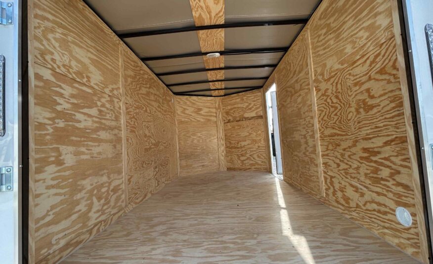 New 7×12 Power Line Cargo Enclosed Trailer