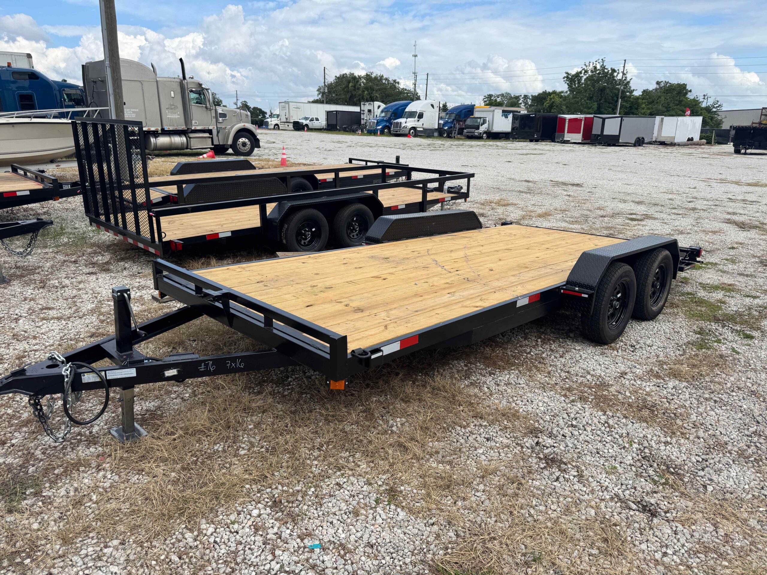 New 7×16 WORLDWIDE TRAILER Car Trailer