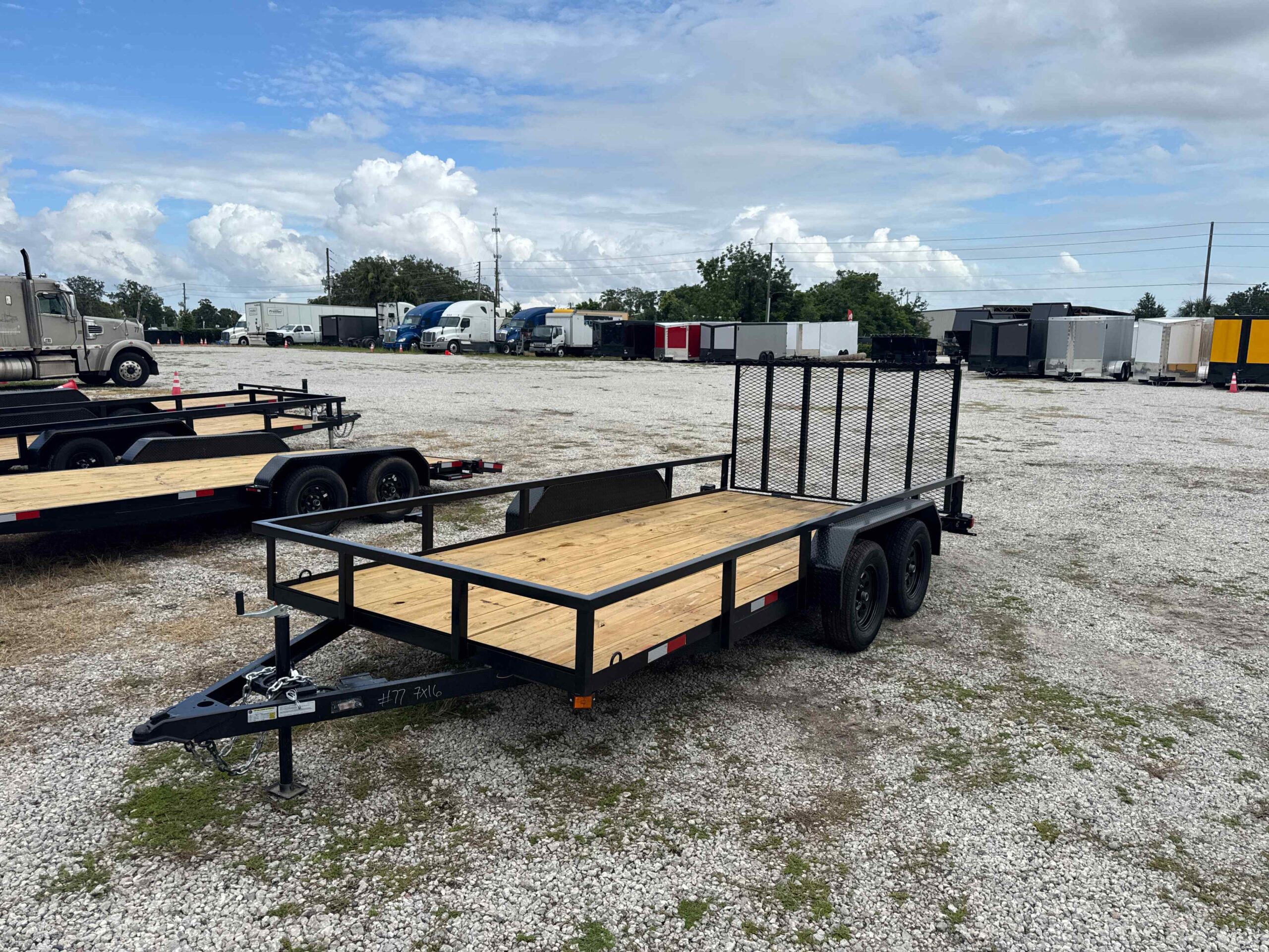 New 7×16 WORLDWIDE TRAILER Utility Trailer