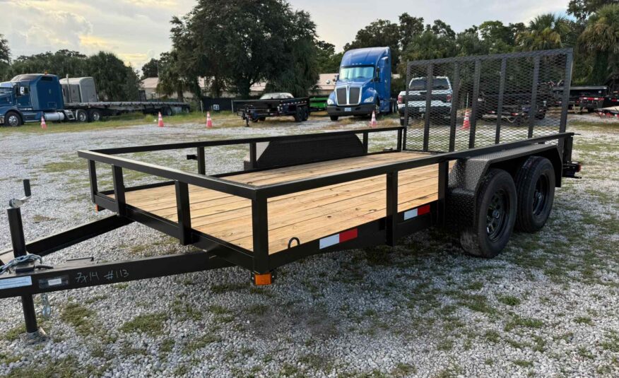 New 7×14 WORLDWIDE TRAILER Utility Trailer