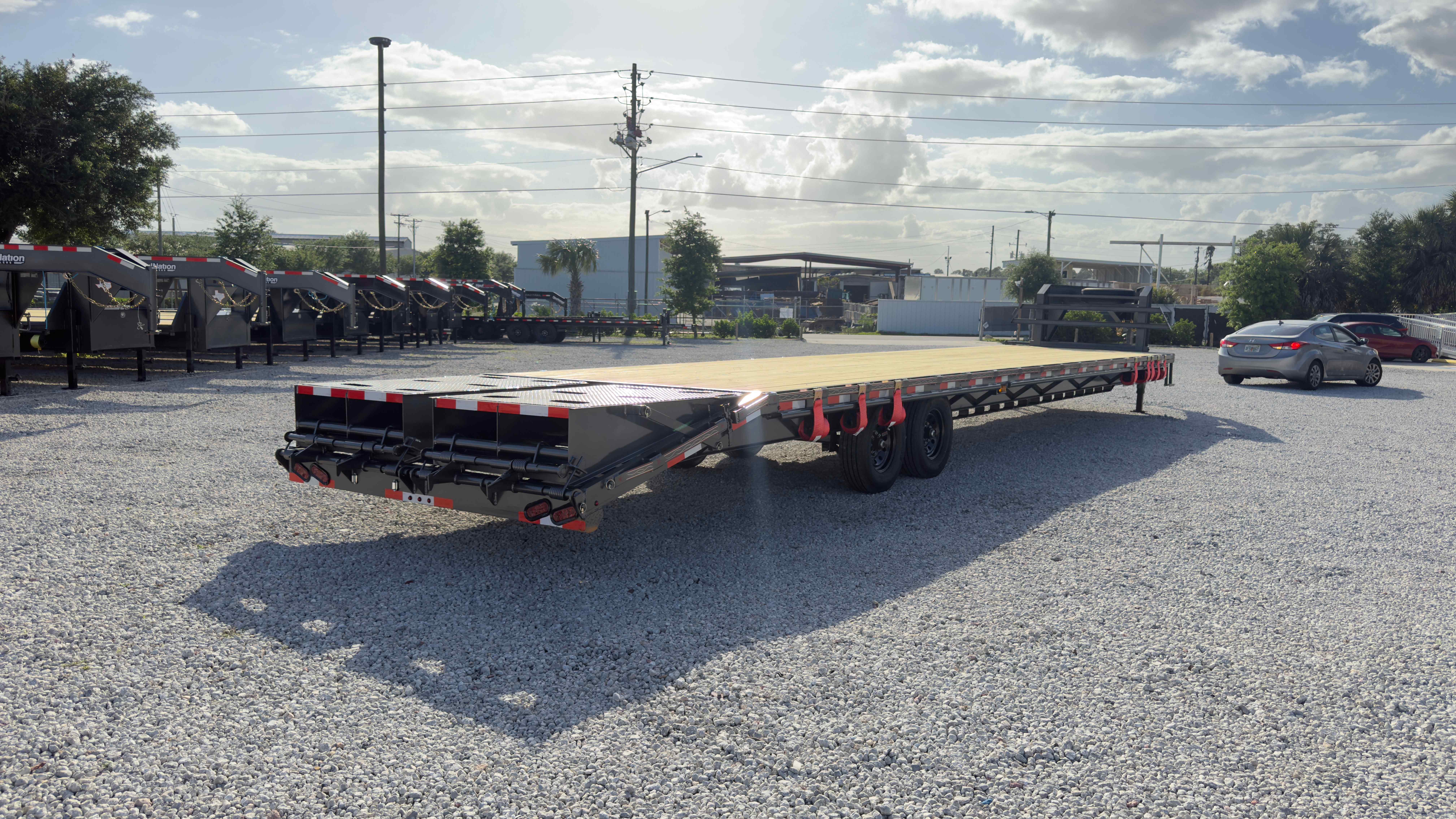 New 8.5×40 Triple R Trailers Flatbed Trailer