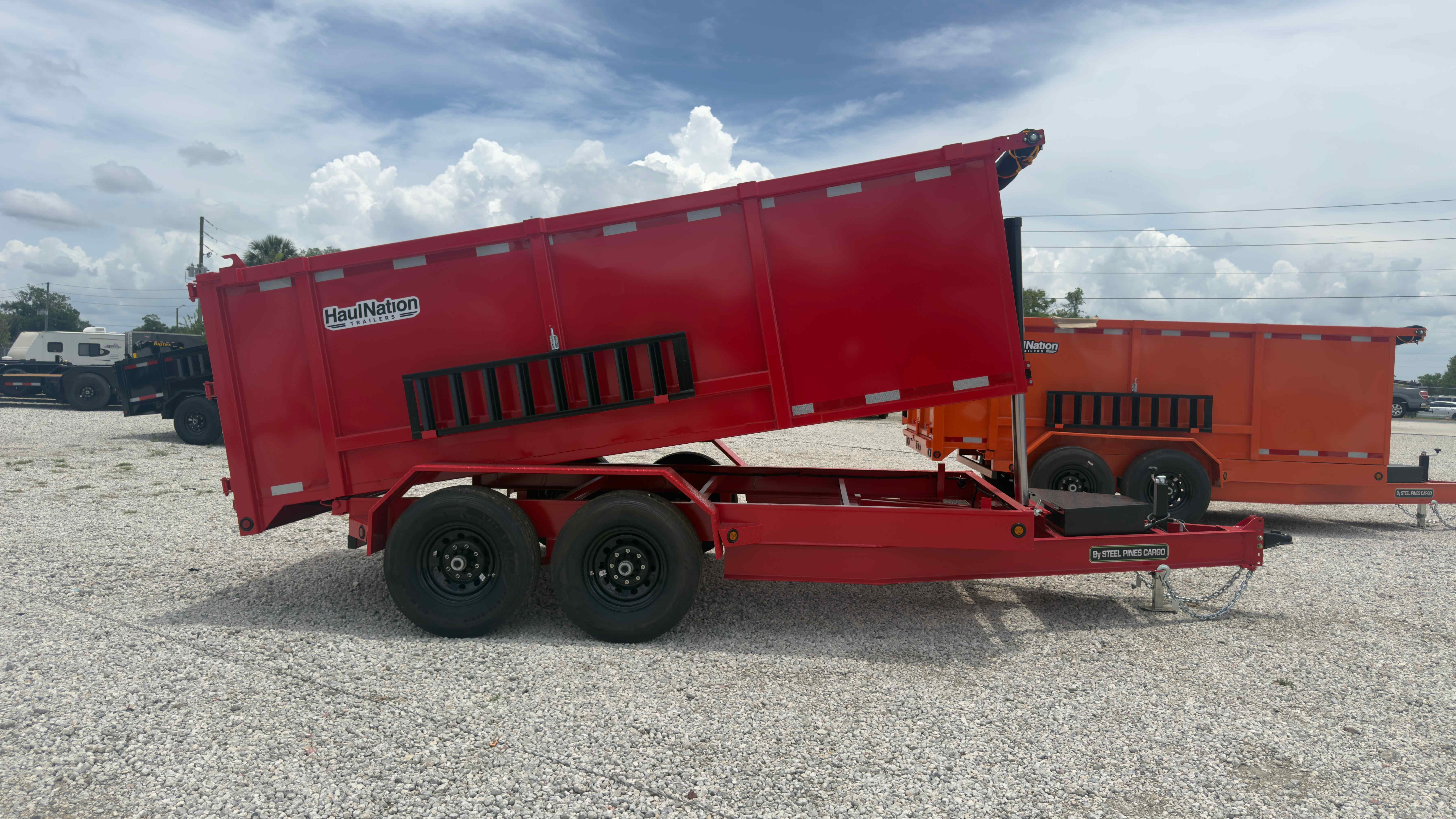 New 7×14 Steel Pines Cargo, LLC Dump Trailer
