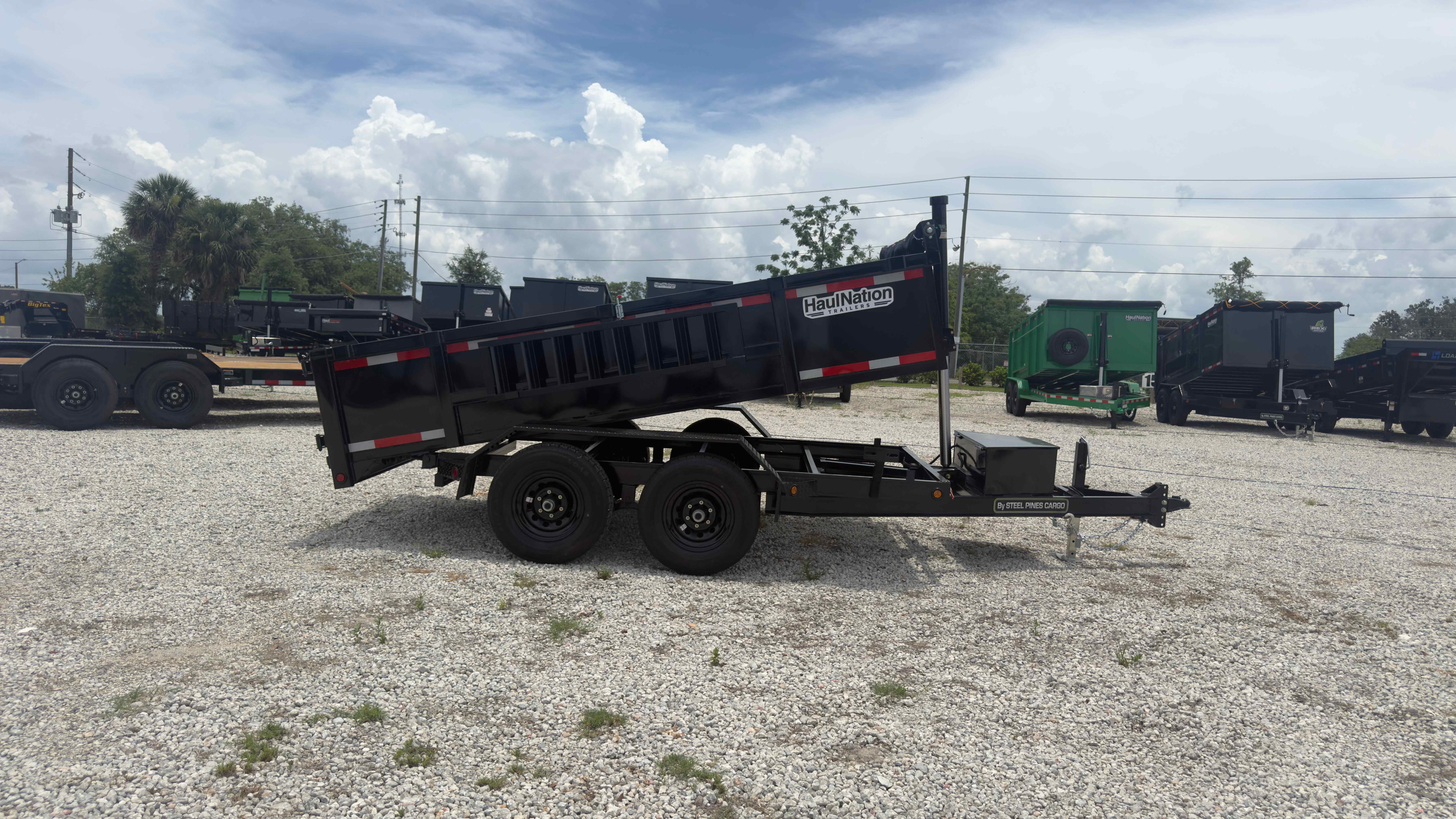 New 6×12 Steel Pines Cargo, LLC Dump Trailer