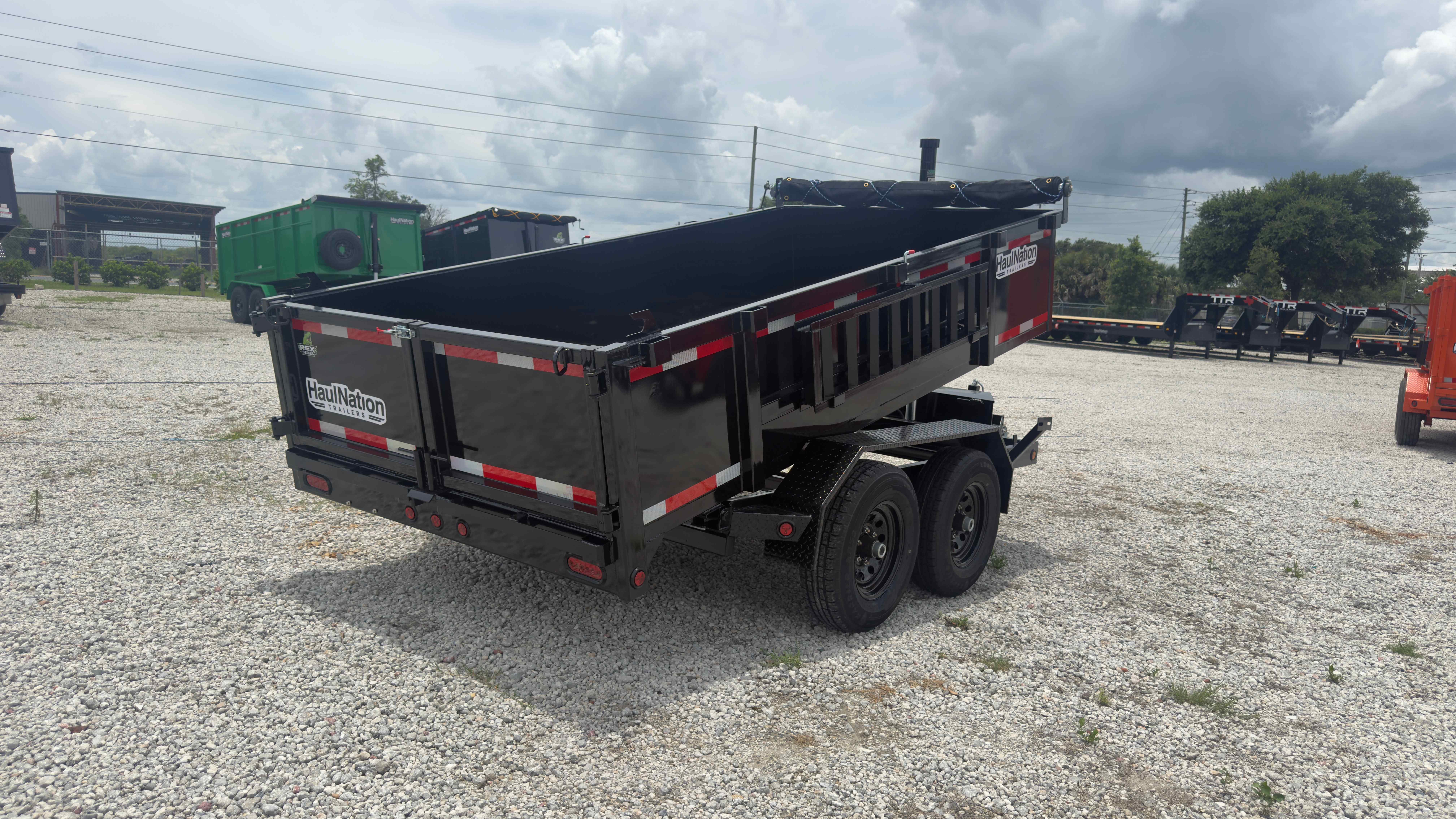 New 6×12 Steel Pines Cargo, LLC Dump Trailer