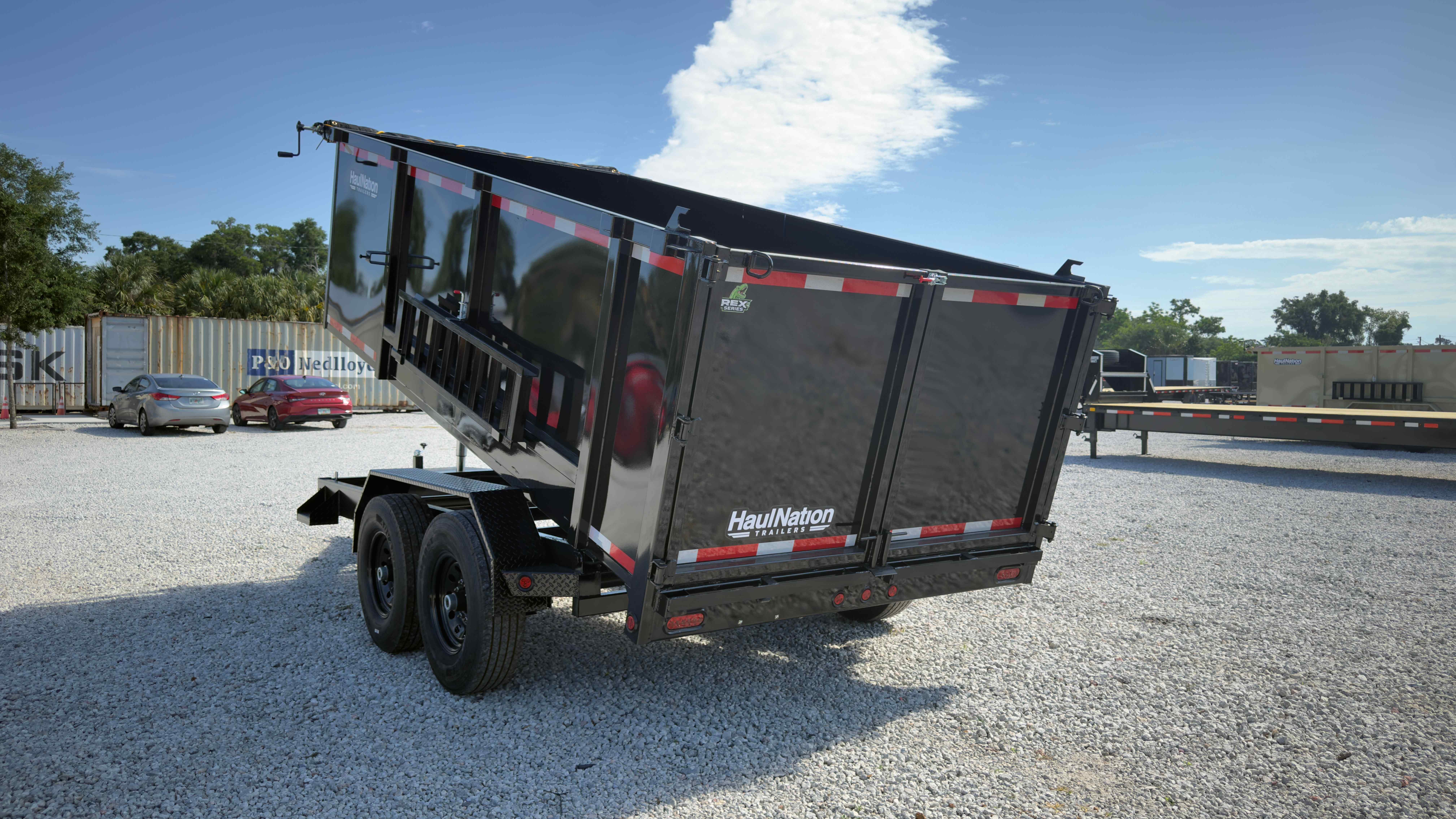 New 7×14 Steel Pines Cargo, LLC Dump Trailer