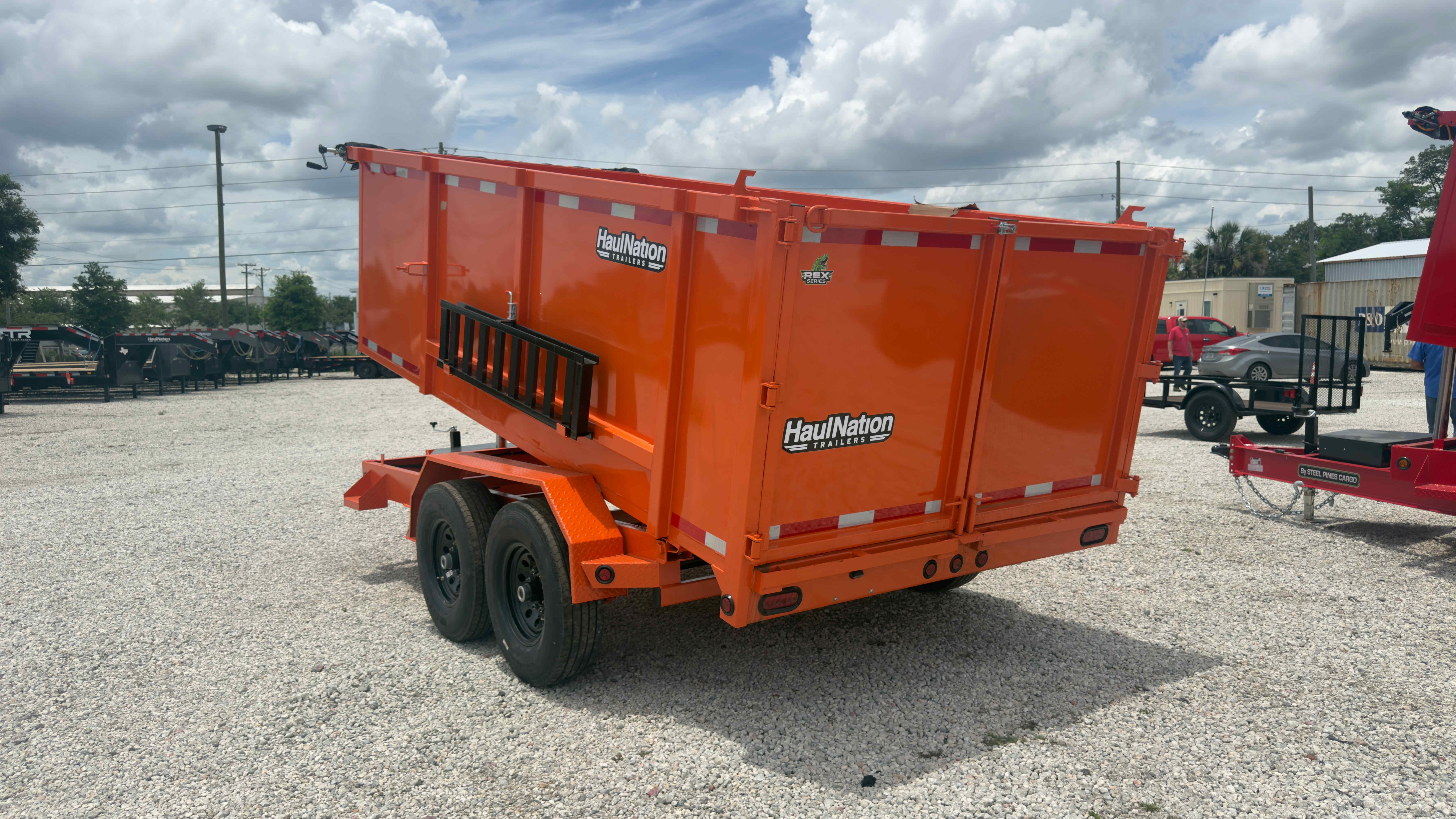 New 7×14 Steel Pines Cargo, LLC Dump Trailer