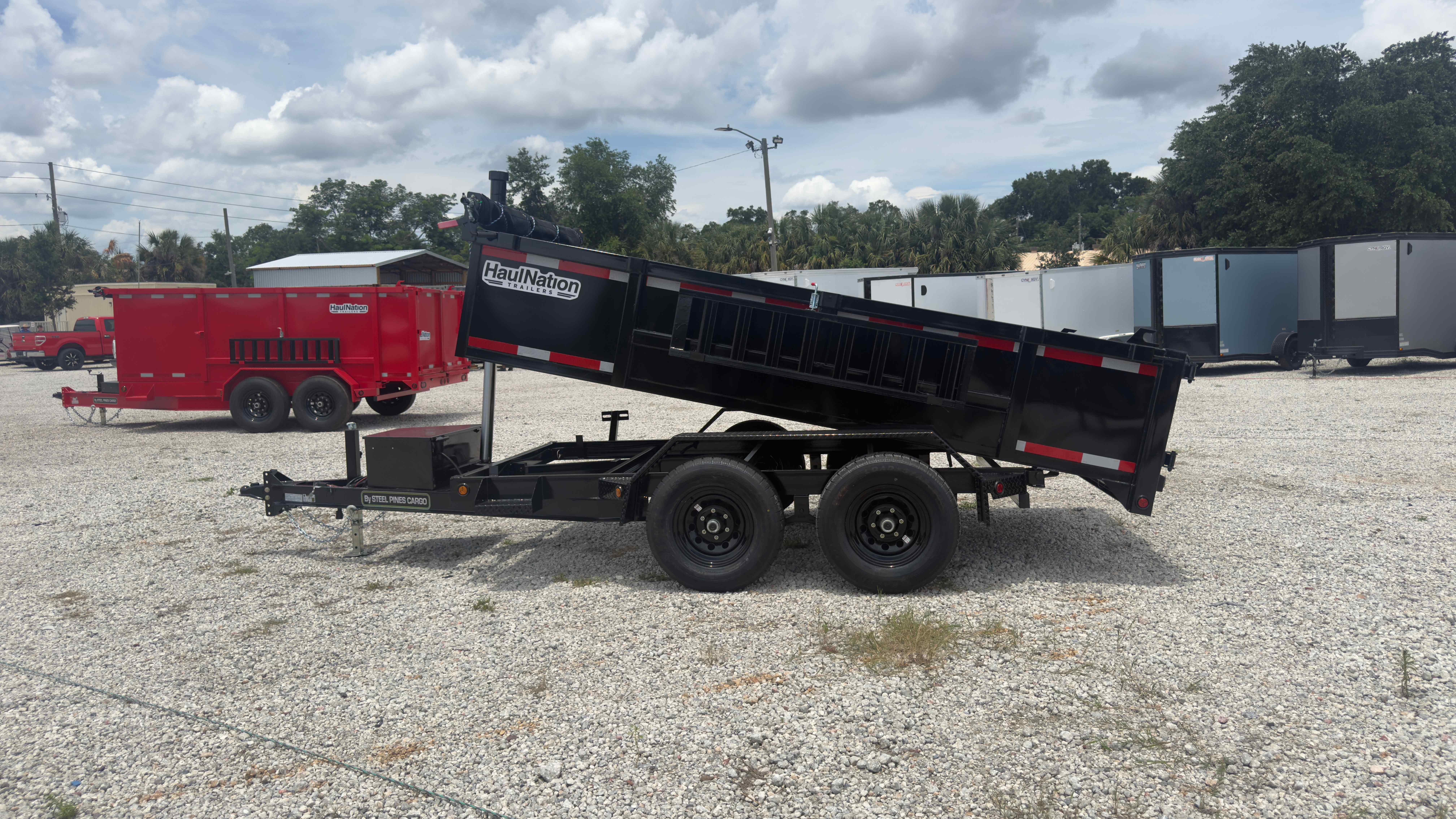 New 6×12 Steel Pines Cargo, LLC Dump Trailer