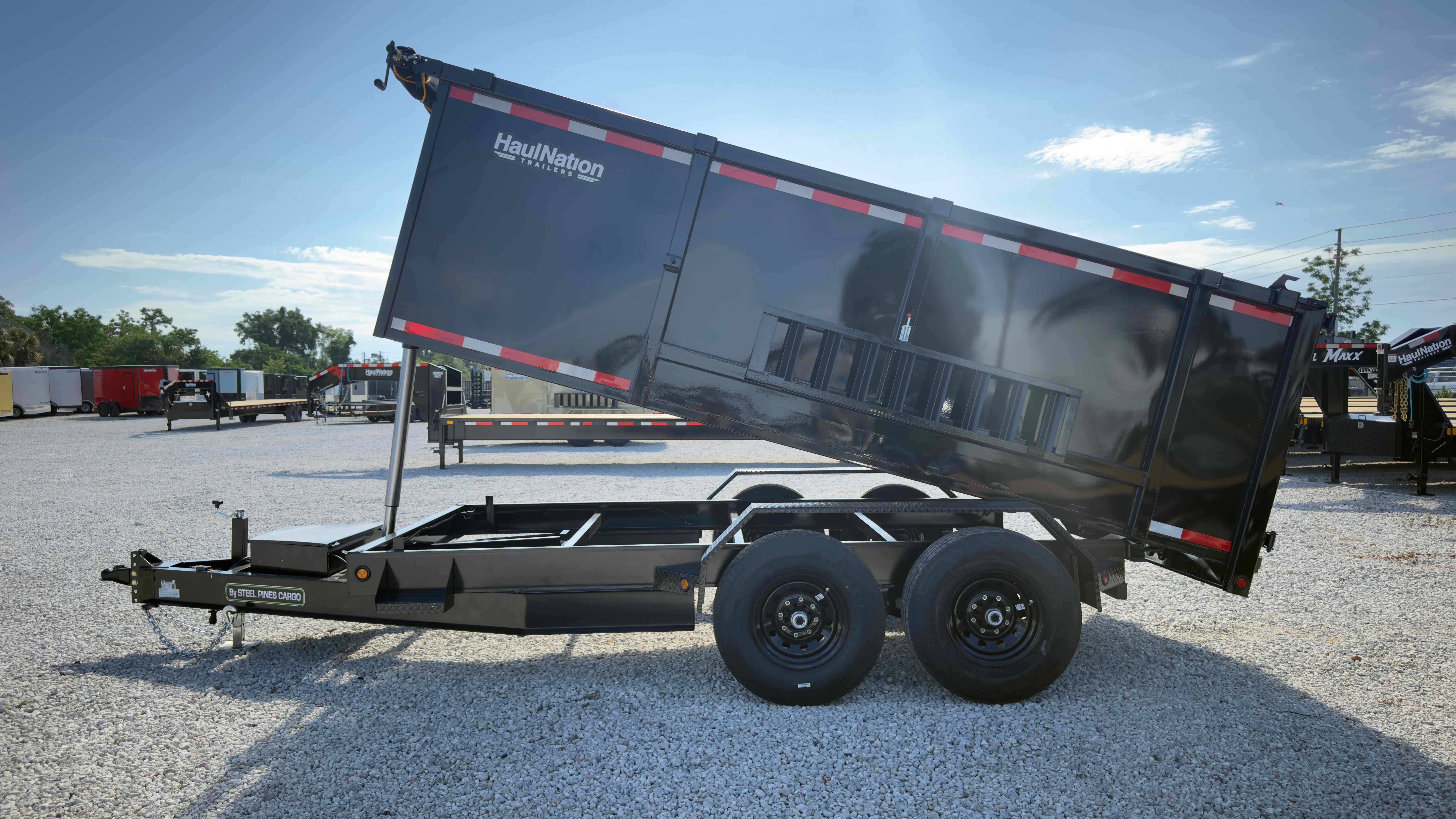 New 7×14 Steel Pines Cargo, LLC Dump Trailer