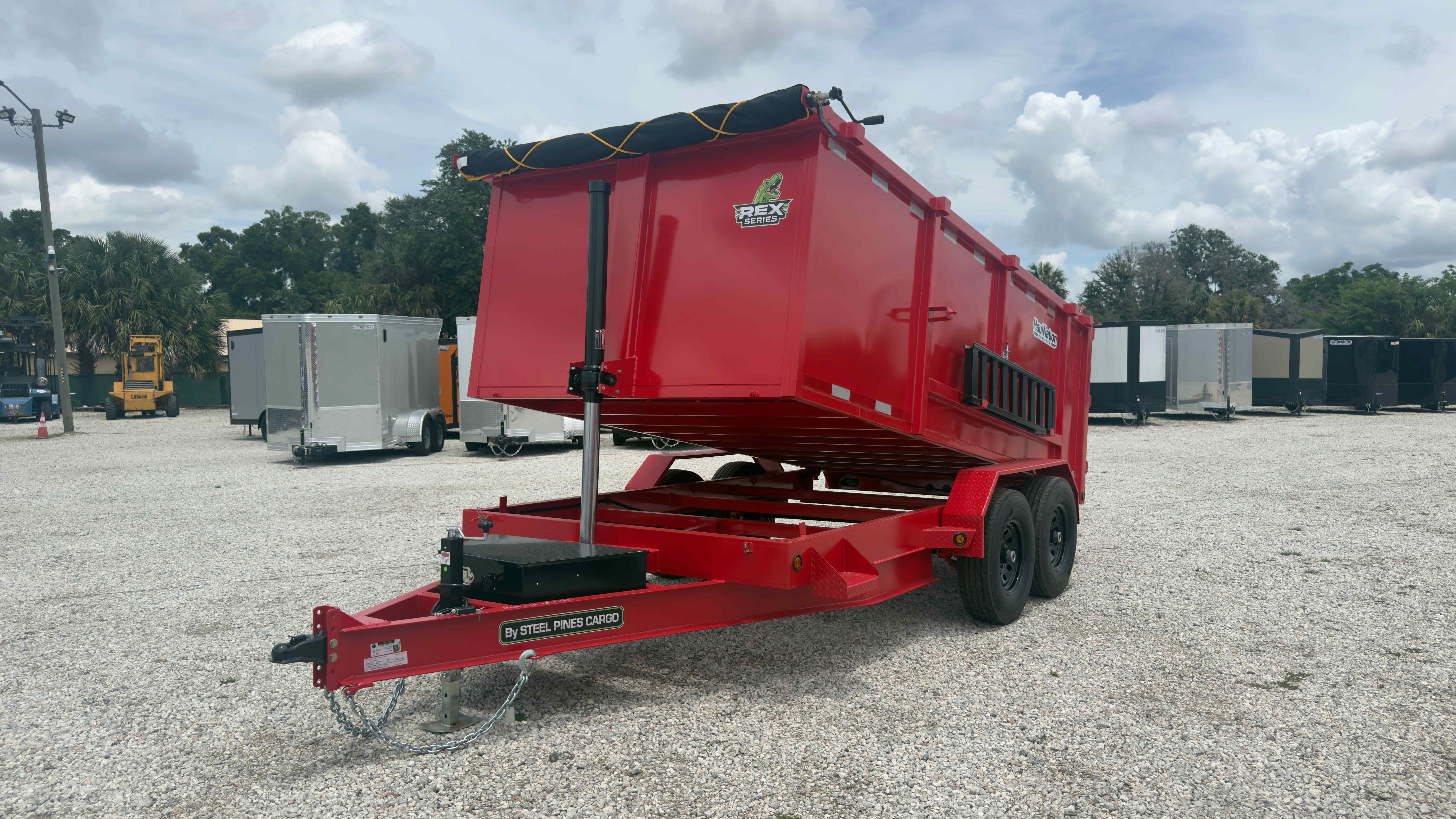 New 7×14 Steel Pines Cargo, LLC Dump Trailer
