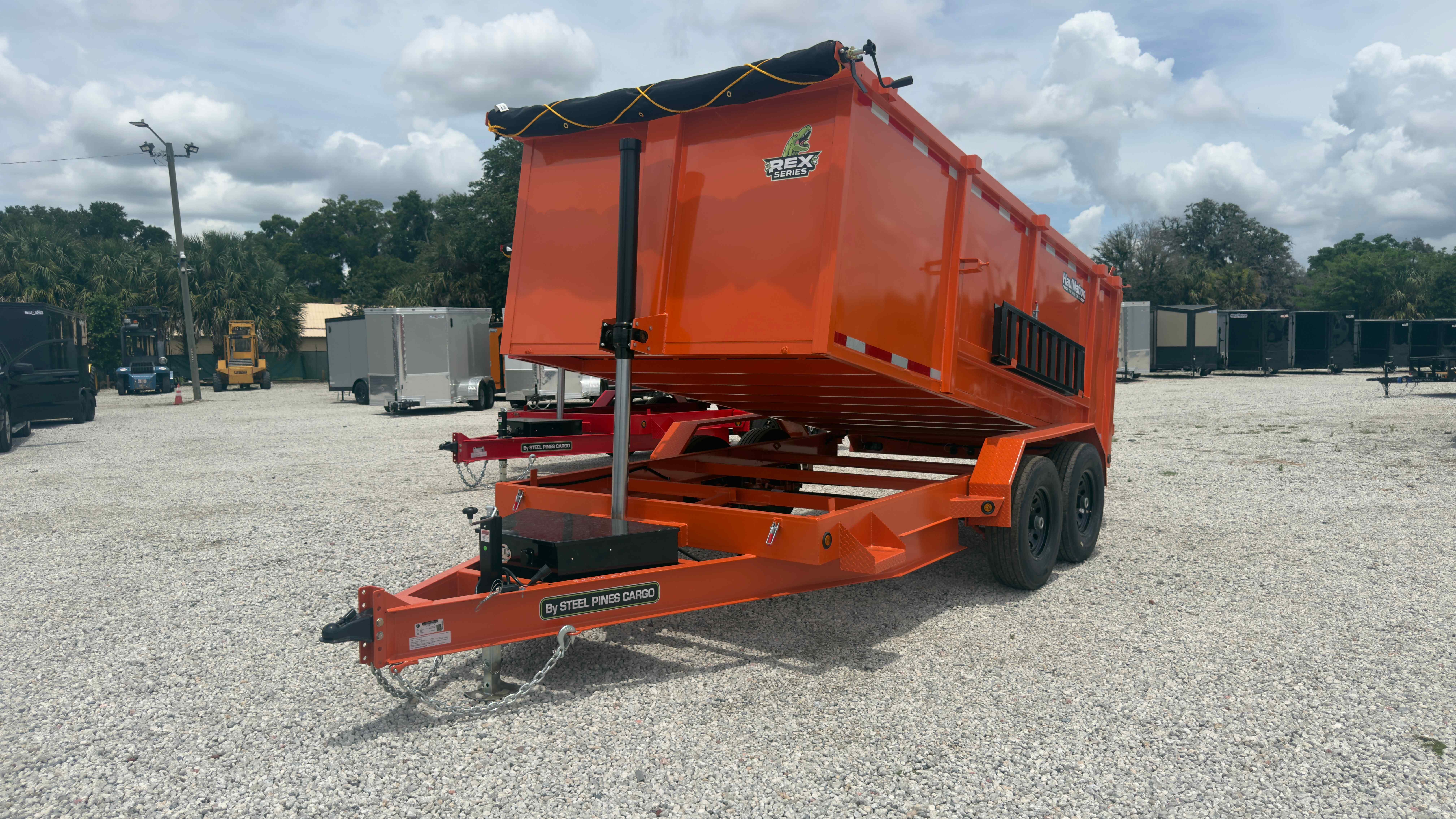New 7×14 Steel Pines Cargo, LLC Dump Trailer
