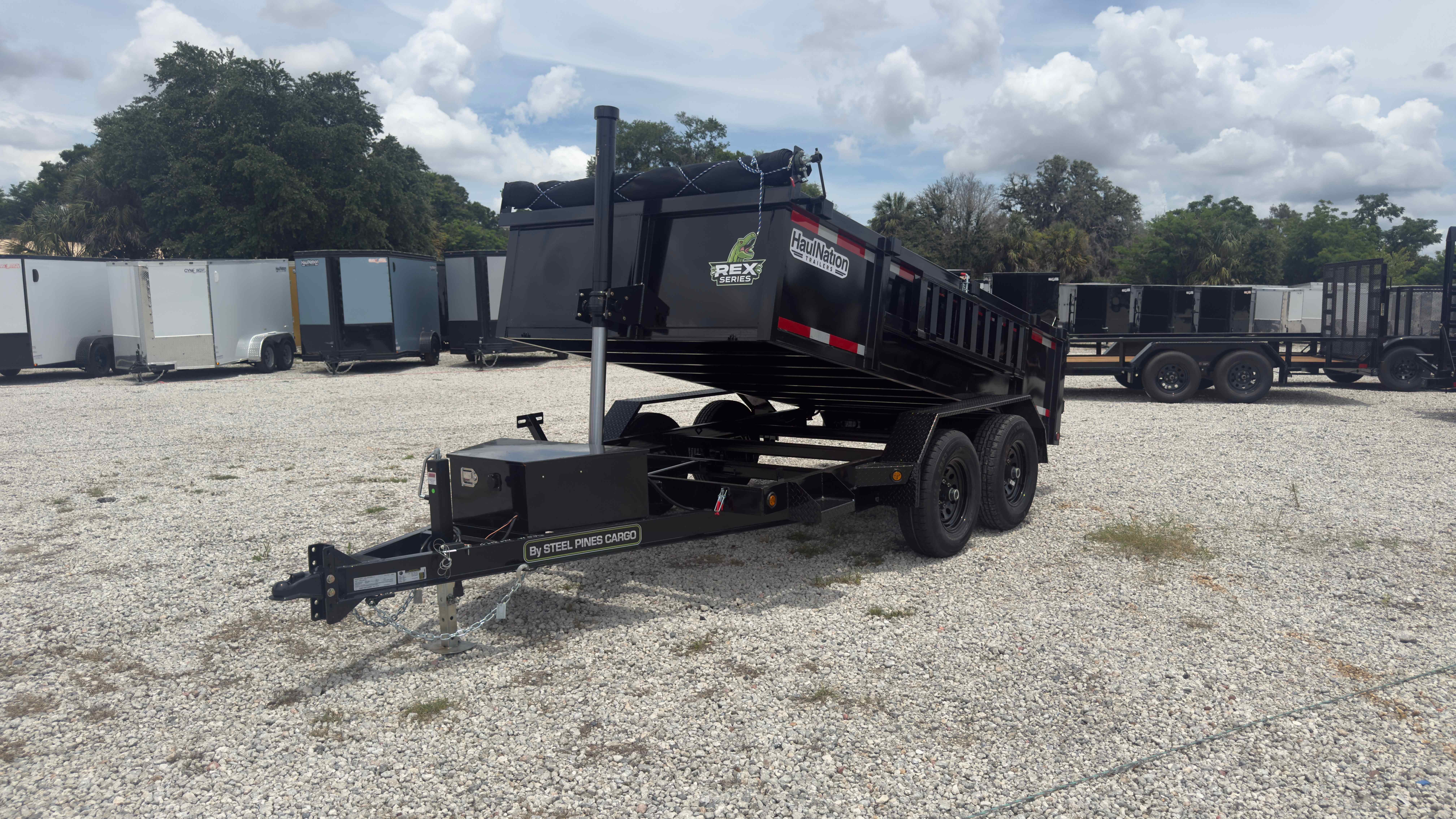 New 6×12 Steel Pines Cargo, LLC Dump Trailer