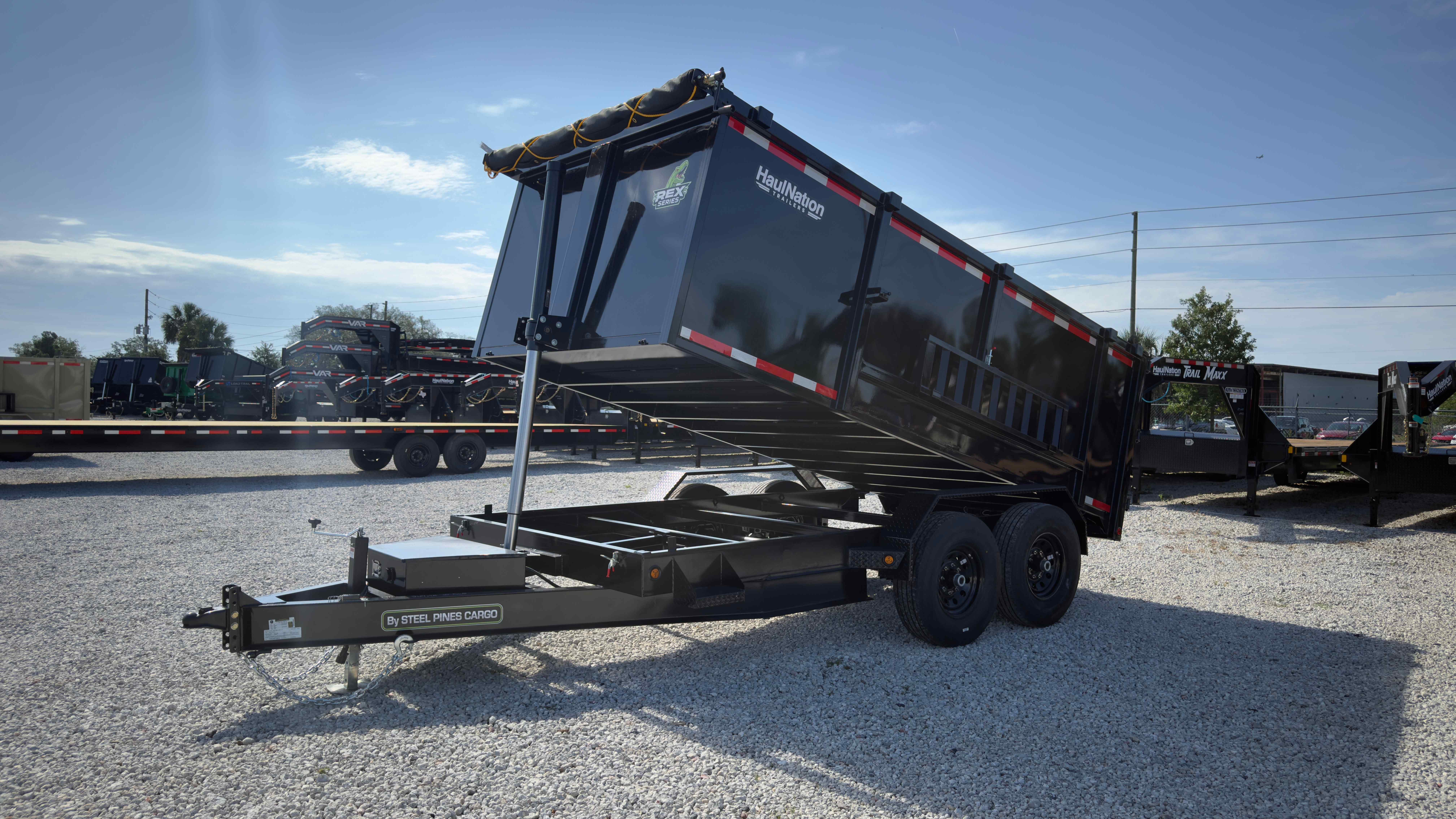 New 7×14 Steel Pines Cargo, LLC Dump Trailer