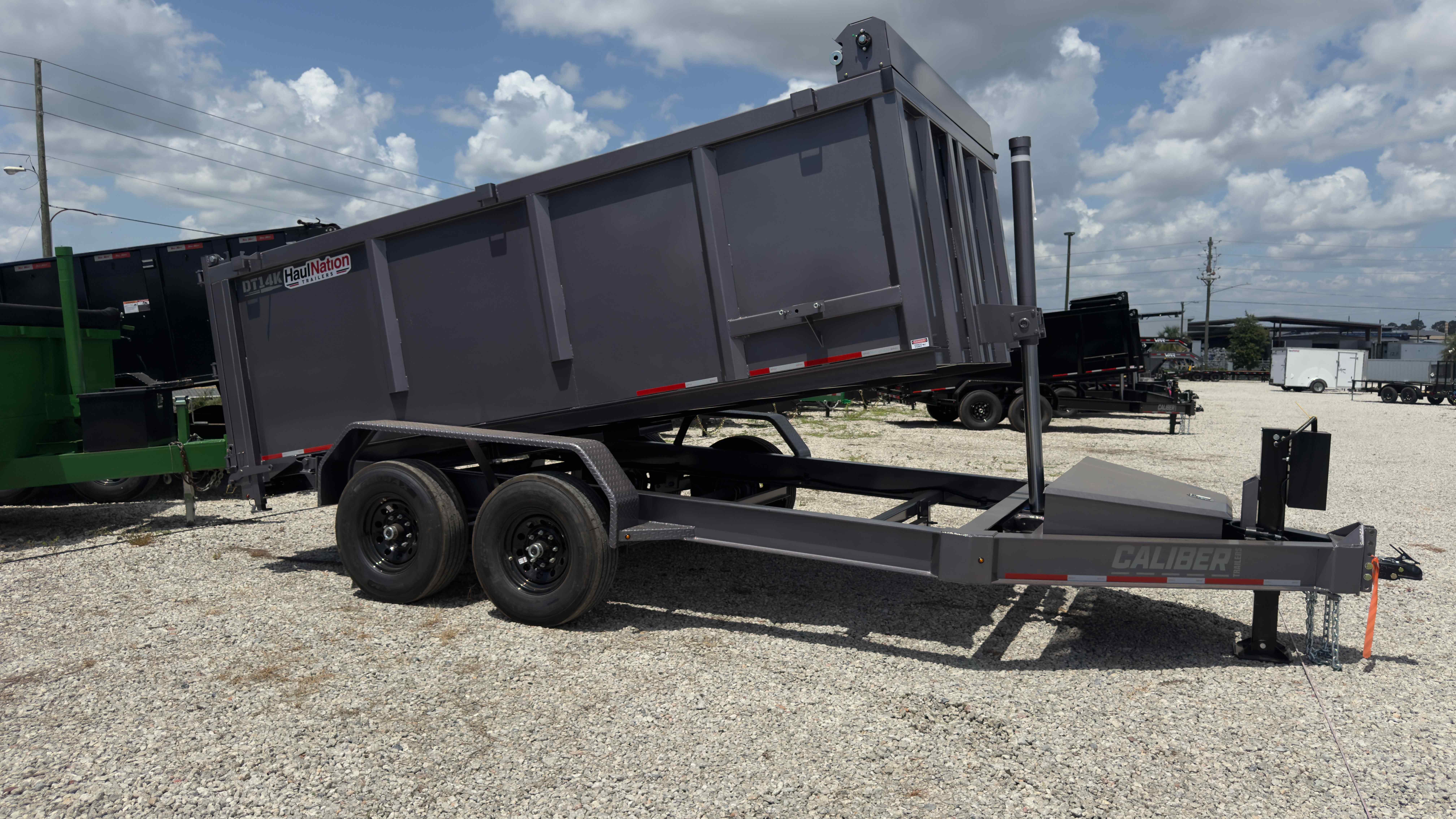 New 7×14 CALIBER Dump Trailer