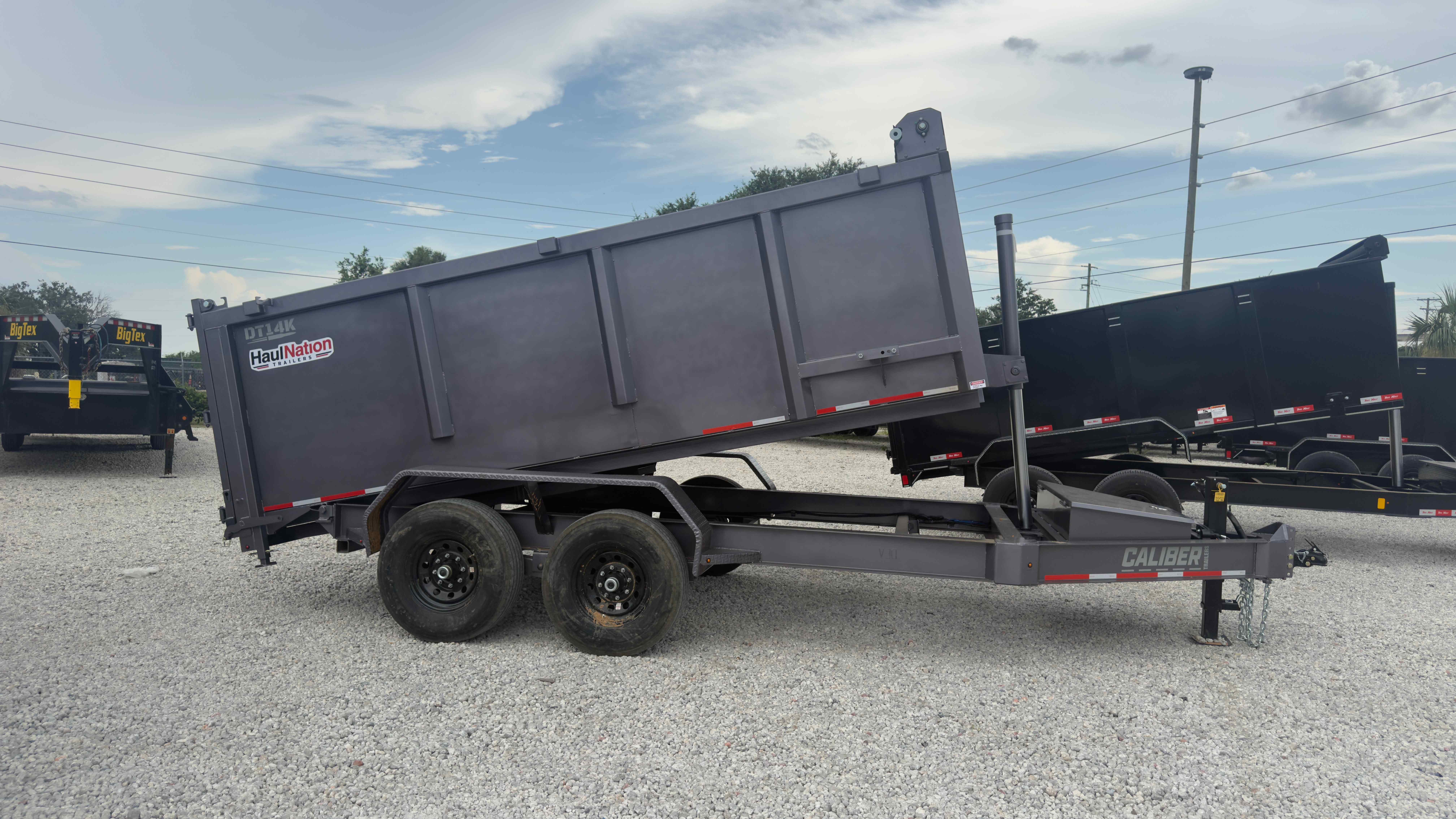New 7×14 CALIBER Dump Trailer