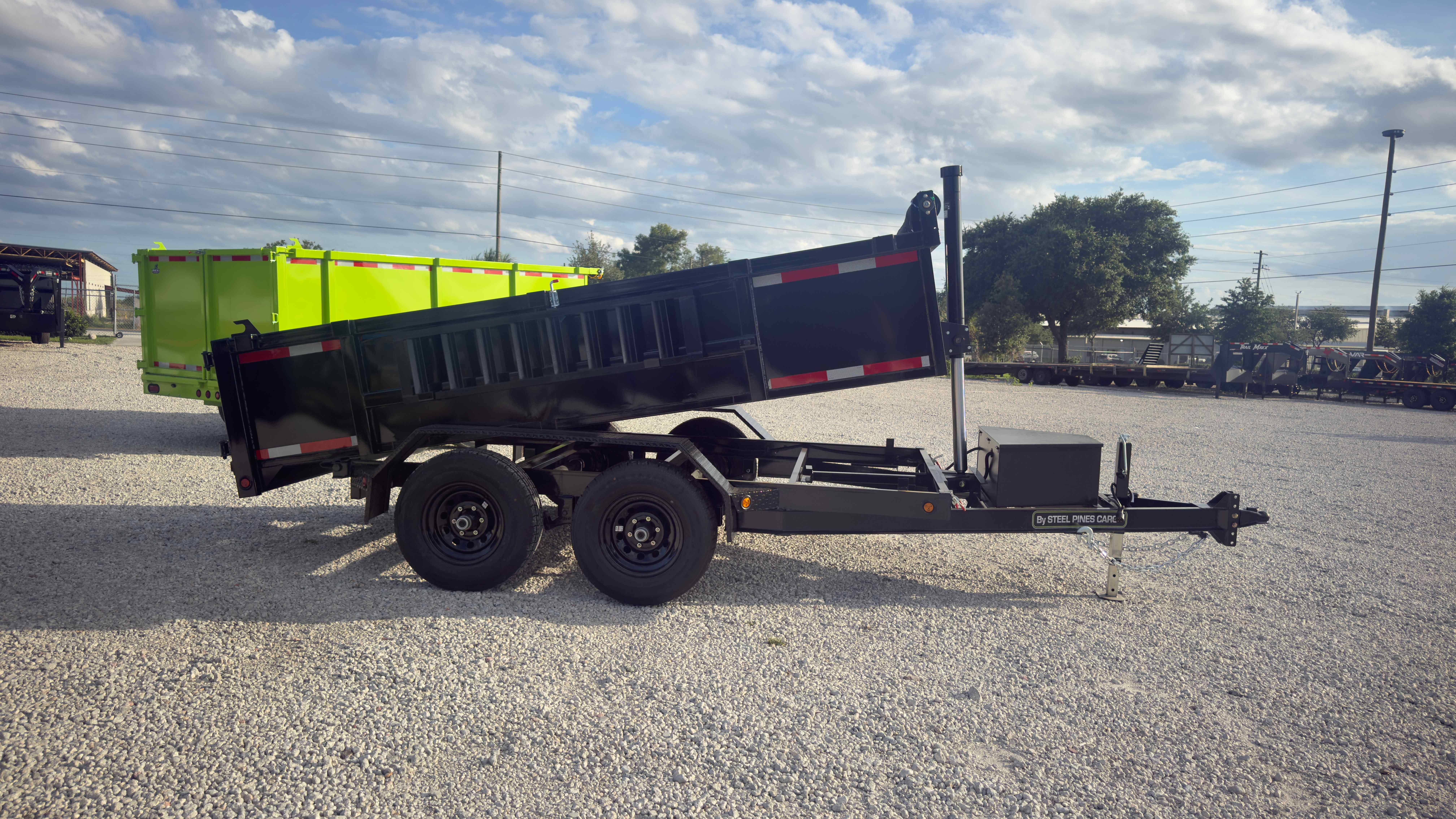 New 6×12 Steel Pines Cargo, LLC Dump Trailer
