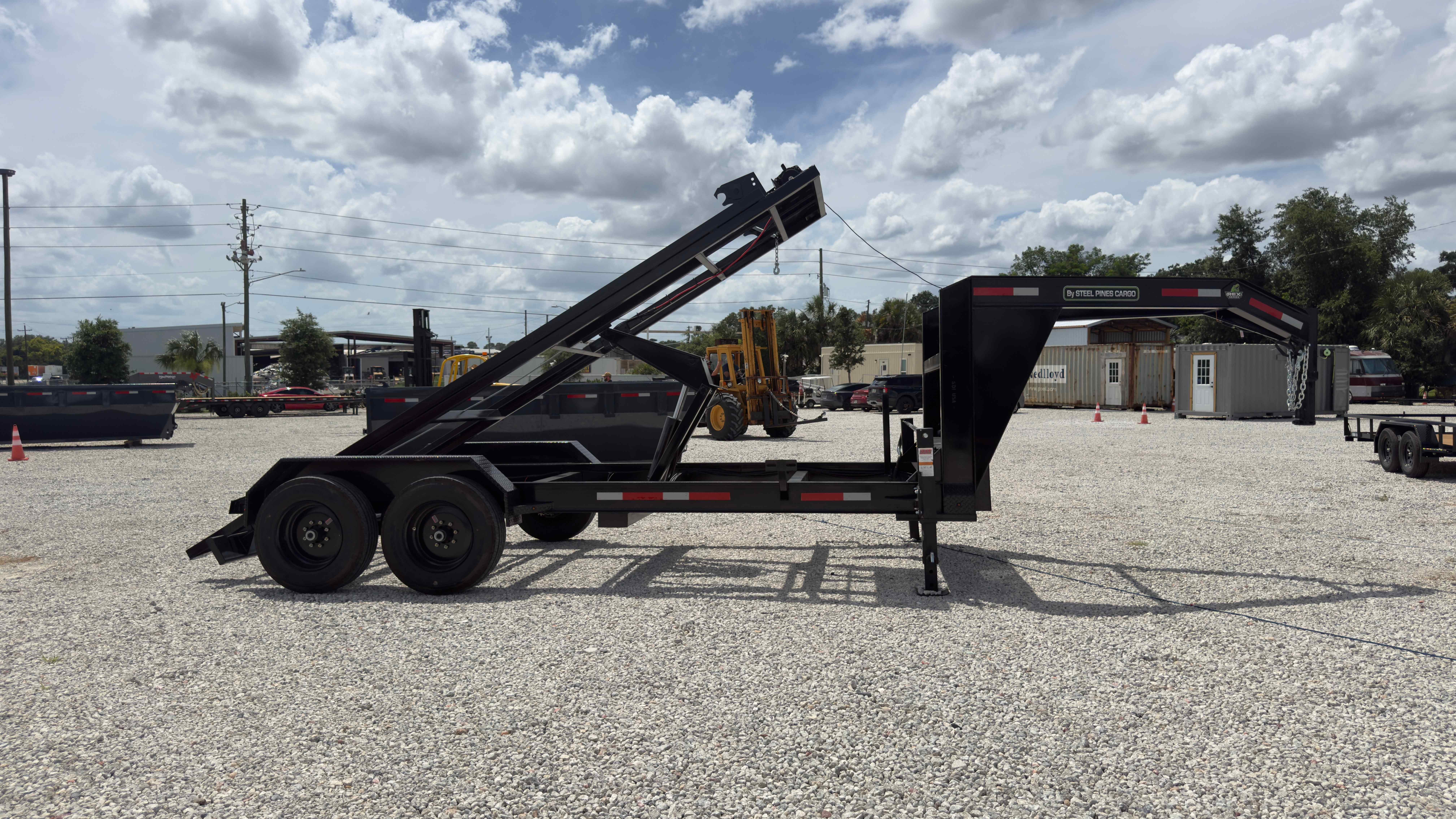 New 7×16 Steel Pines Cargo, LLC Roll Off Trailer