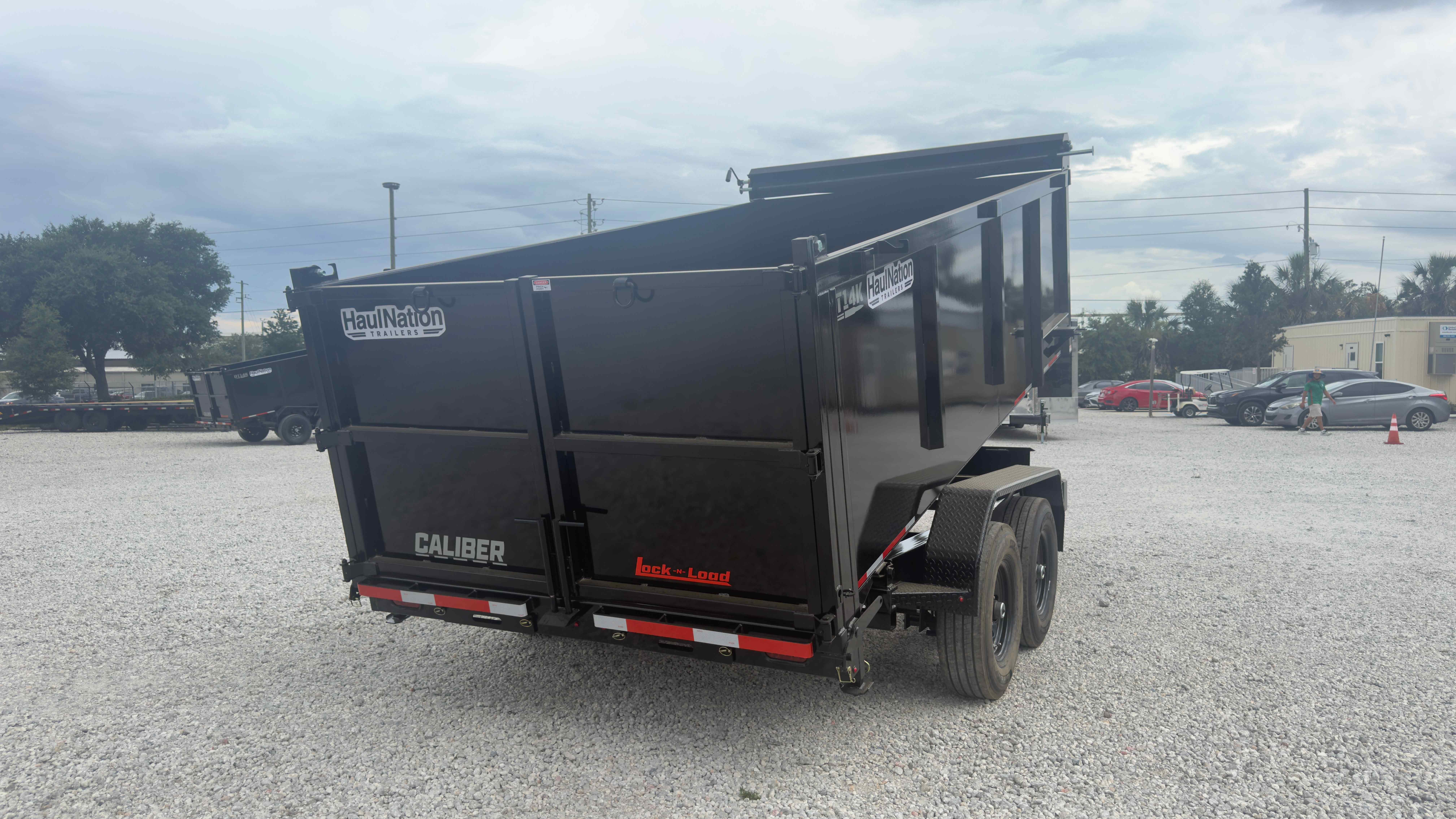 New 7×14 CALIBER Dump Trailer