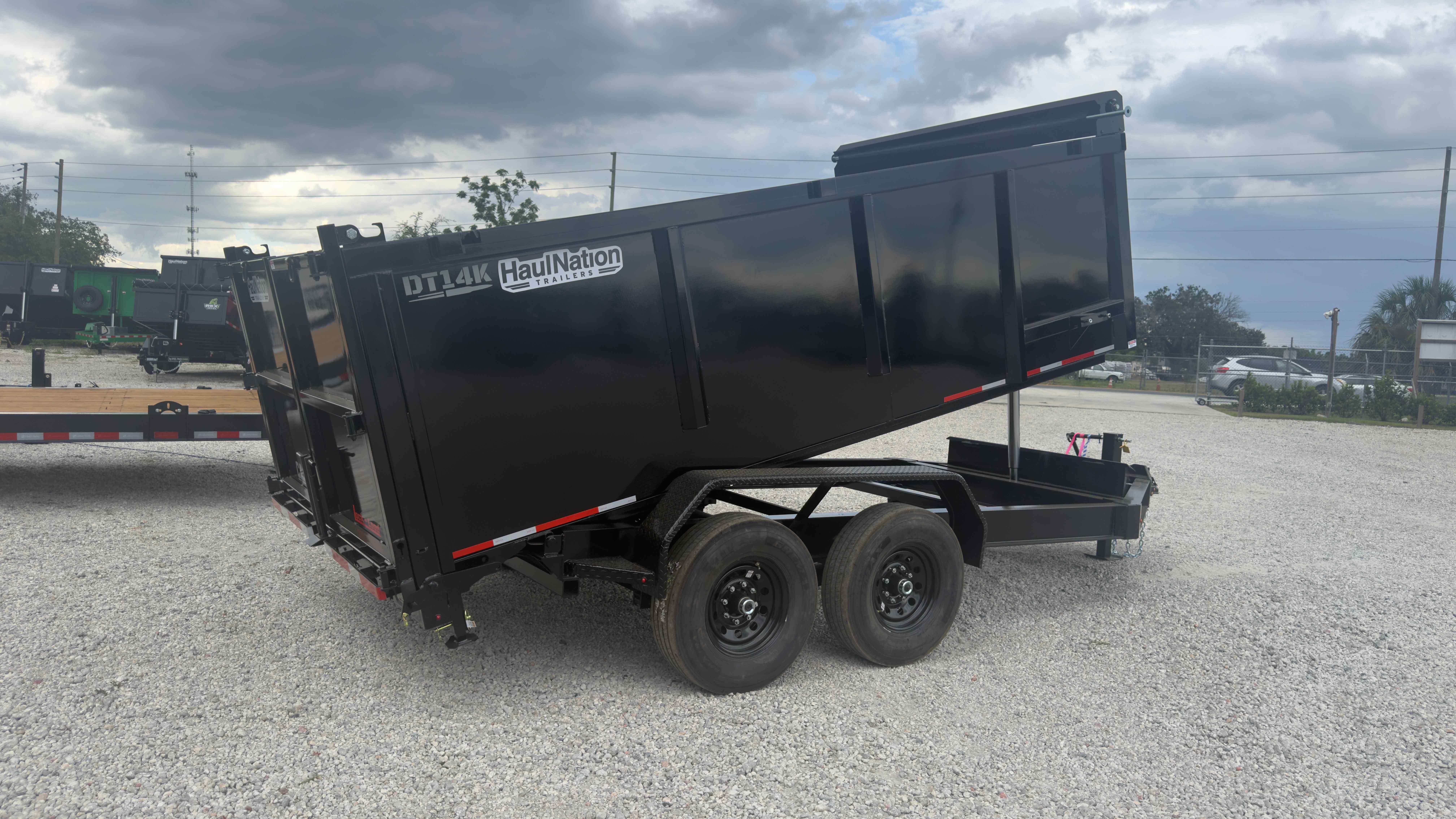 New 7×14 CALIBER Dump Trailer
