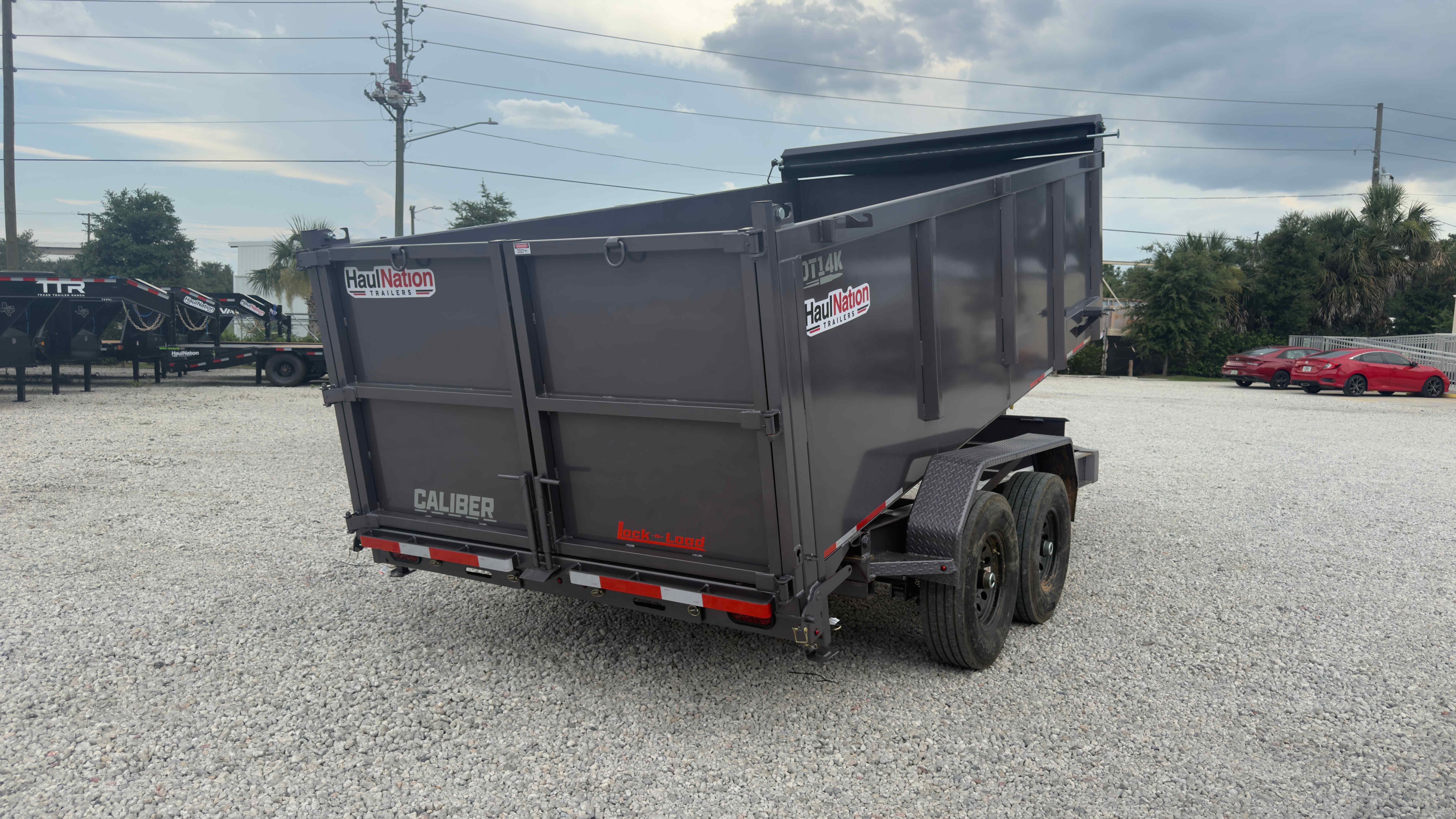 New 7×14 CALIBER Dump Trailer