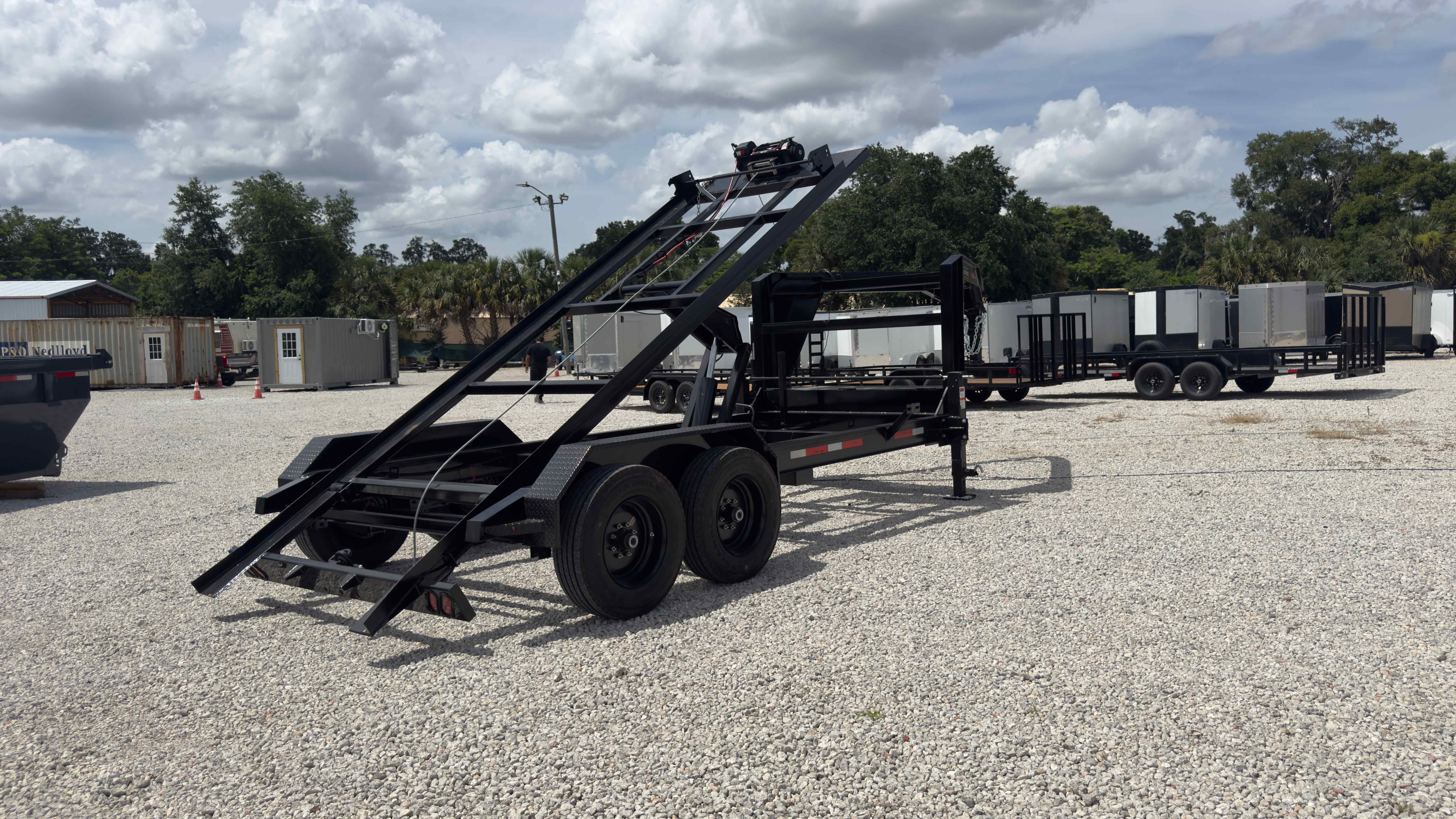 New 7×16 Steel Pines Cargo, LLC Roll Off Trailer