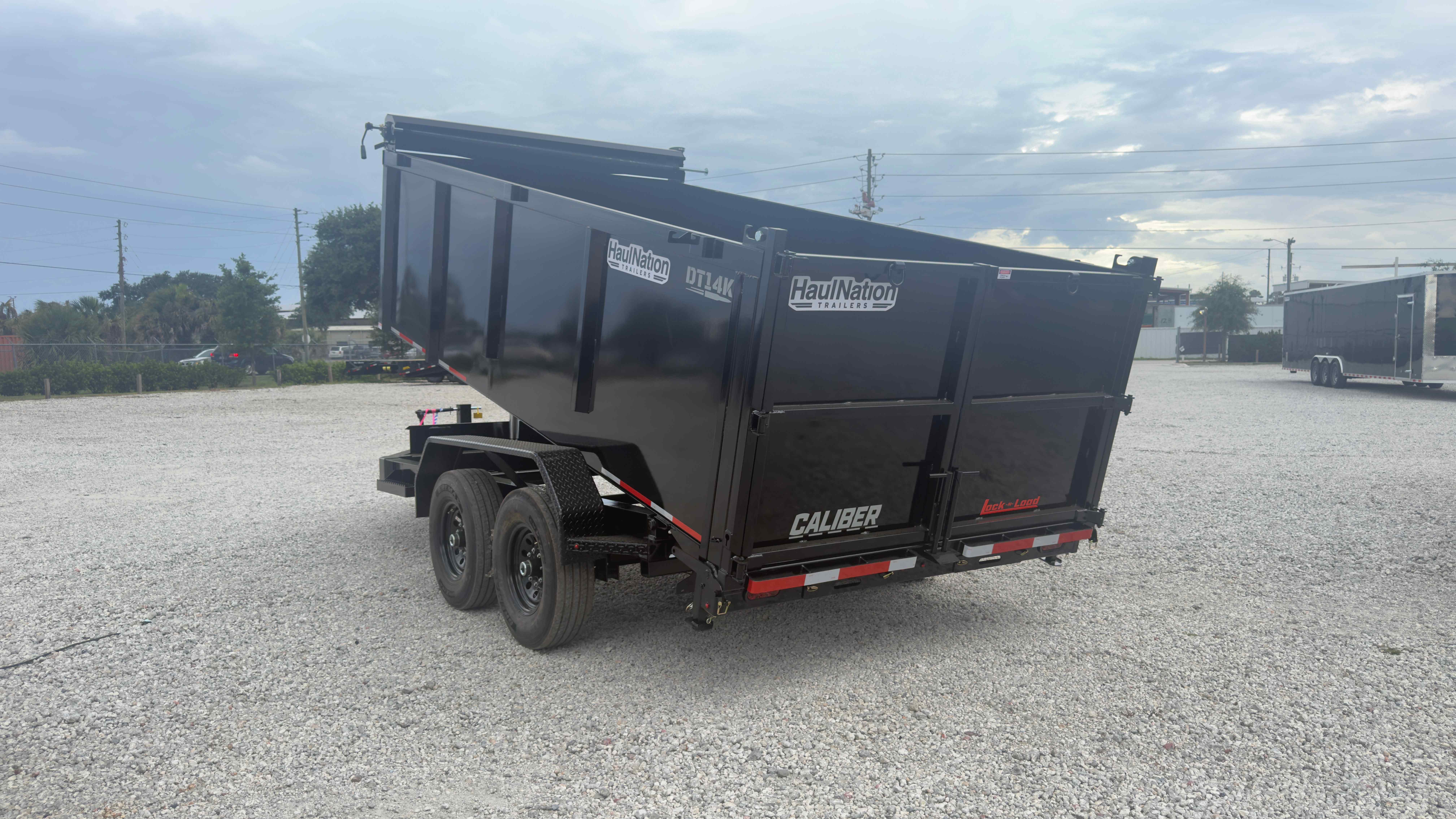 New 7×14 CALIBER Dump Trailer