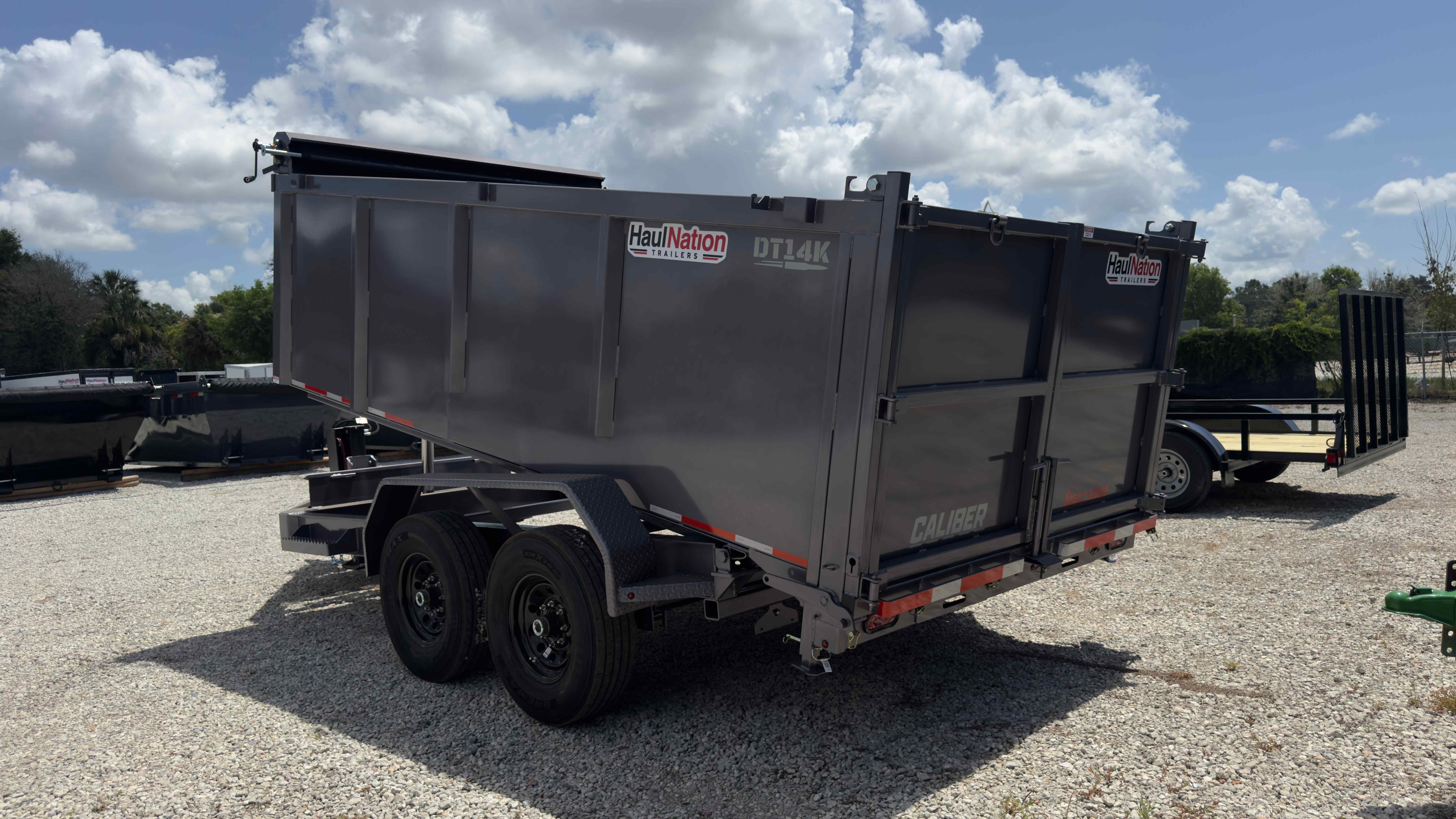 New 7×14 CALIBER Dump Trailer