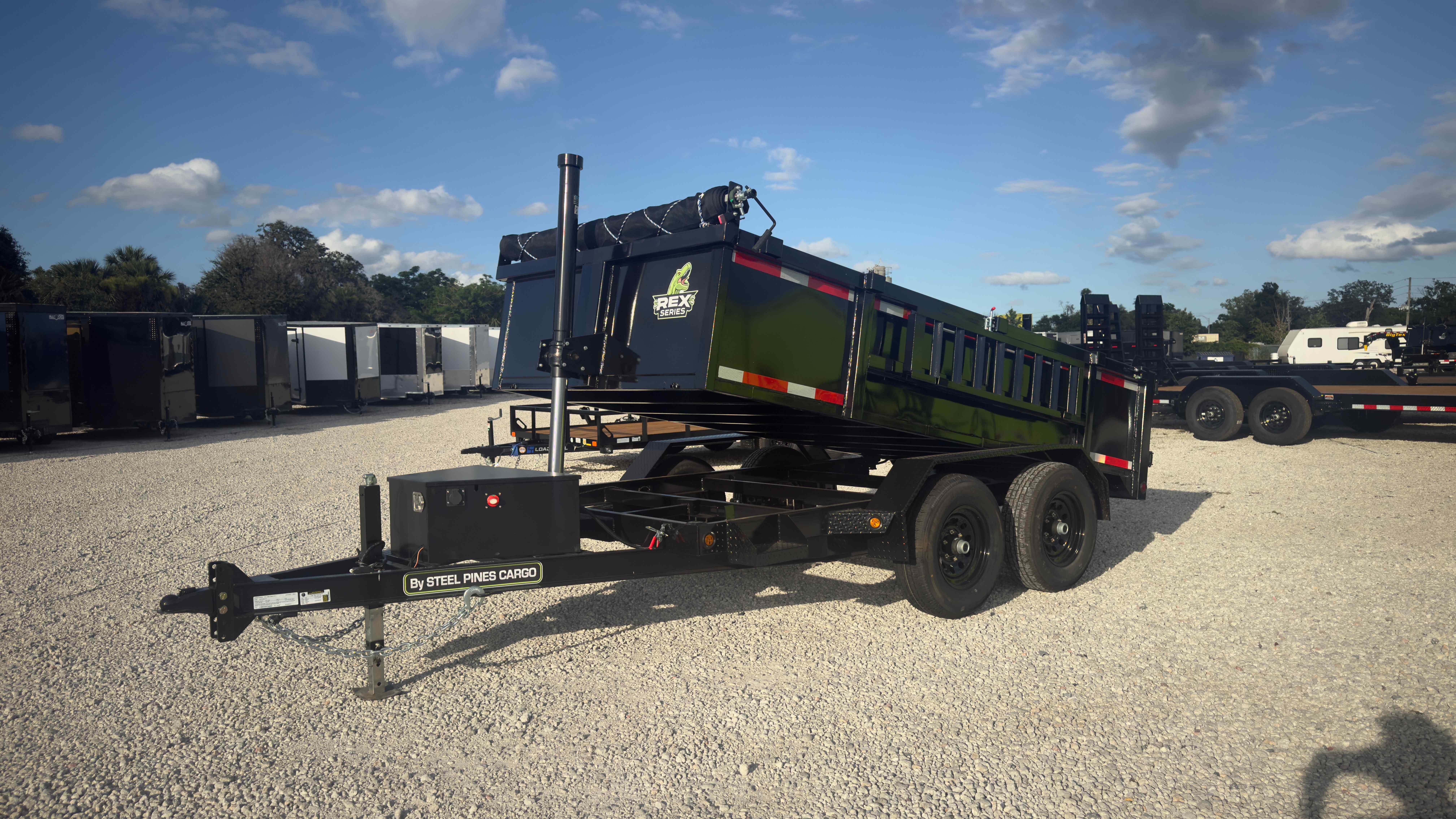 New 6×12 Steel Pines Cargo, LLC Dump Trailer