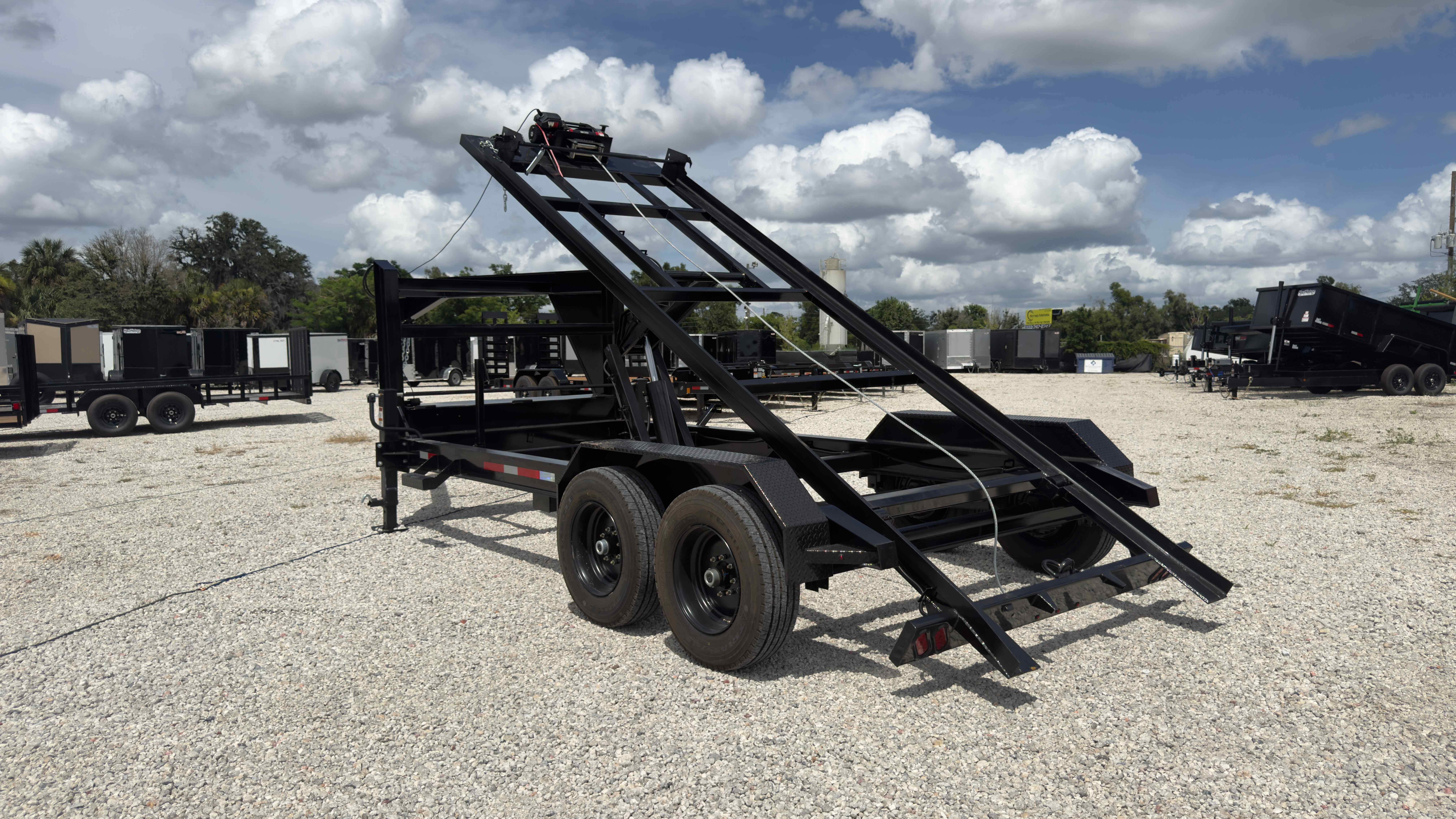 New 7×16 Steel Pines Cargo, LLC Roll Off Trailer