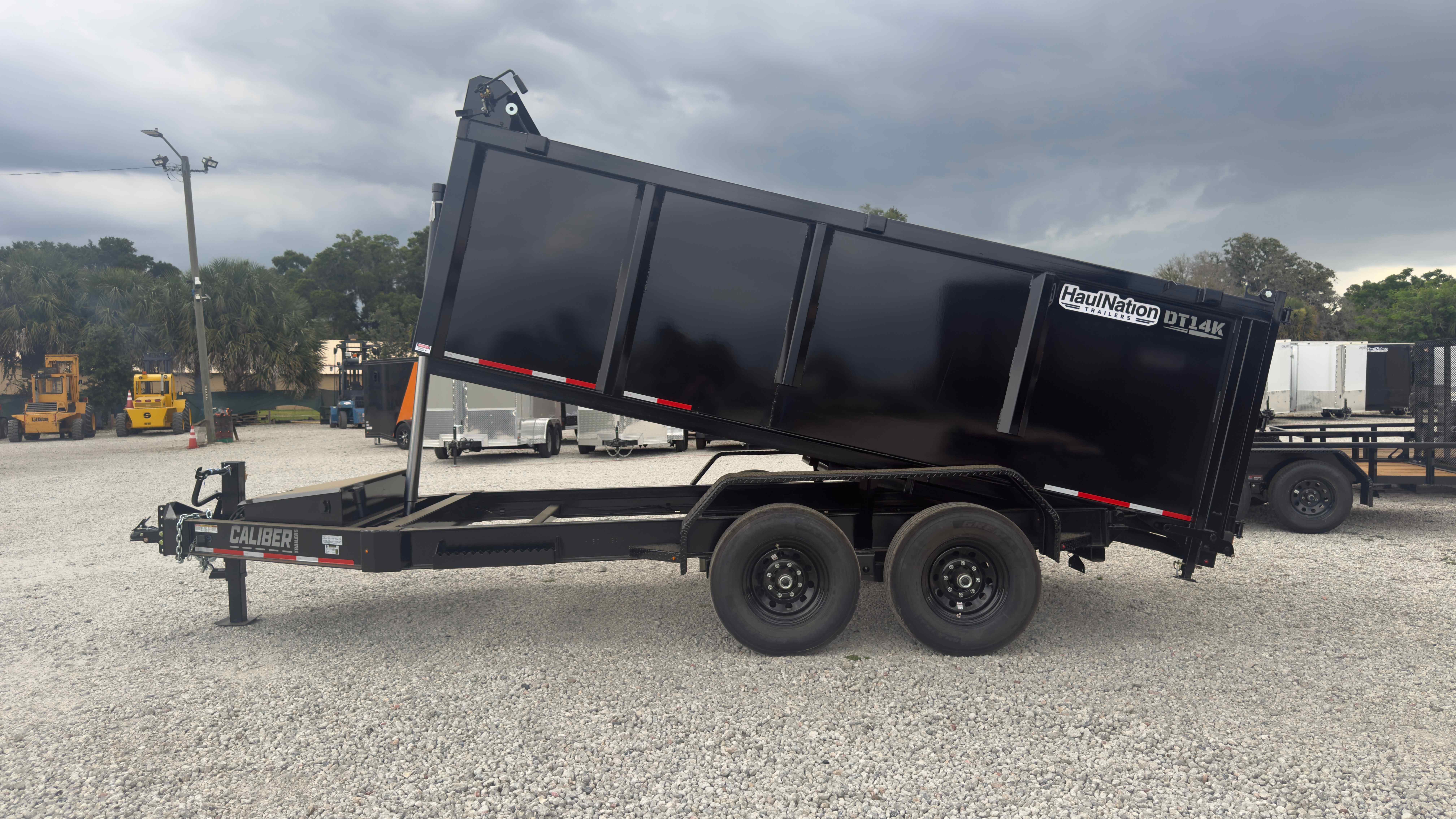 New 7×14 CALIBER Dump Trailer