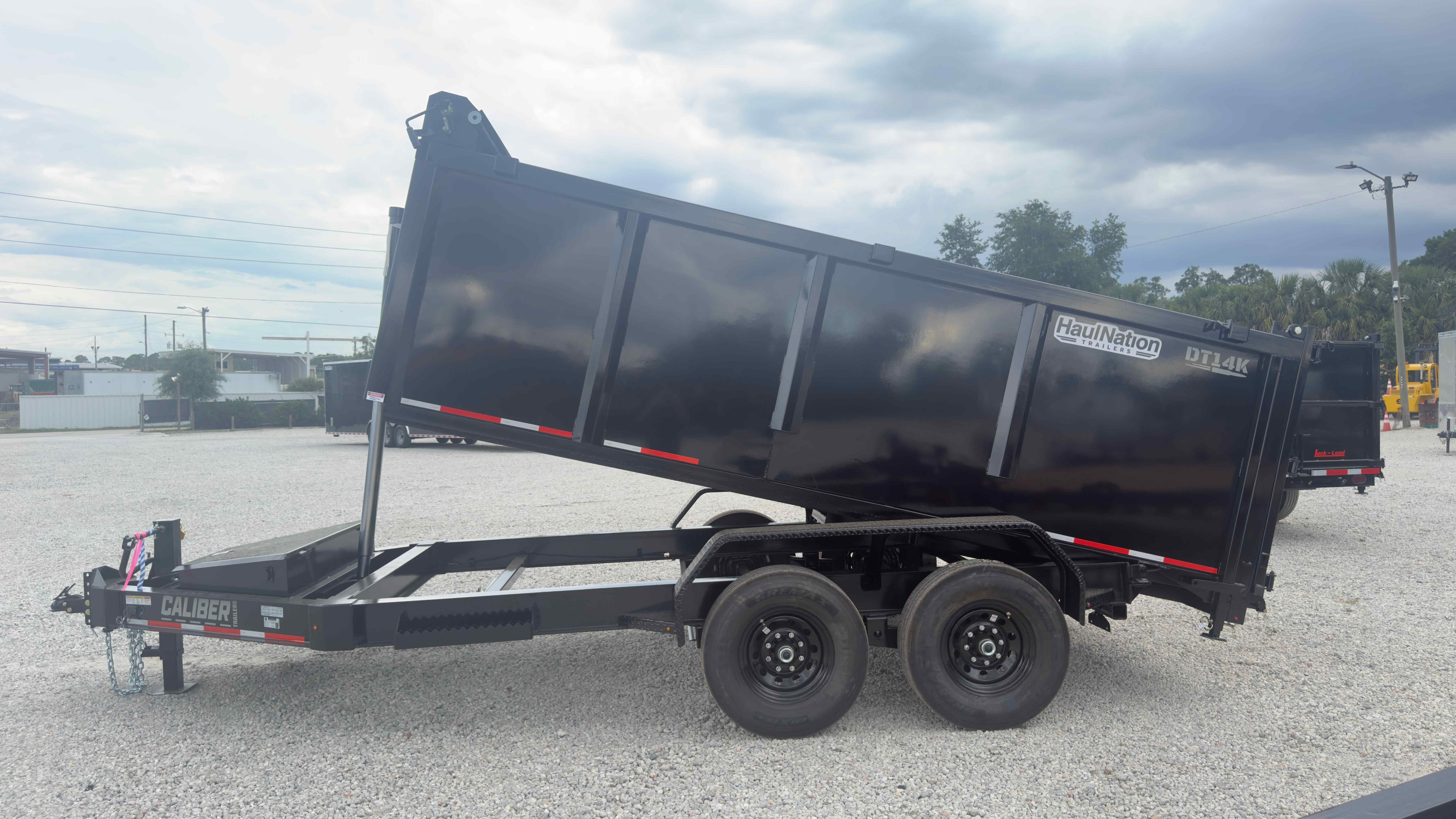 New 7×14 CALIBER Dump Trailer