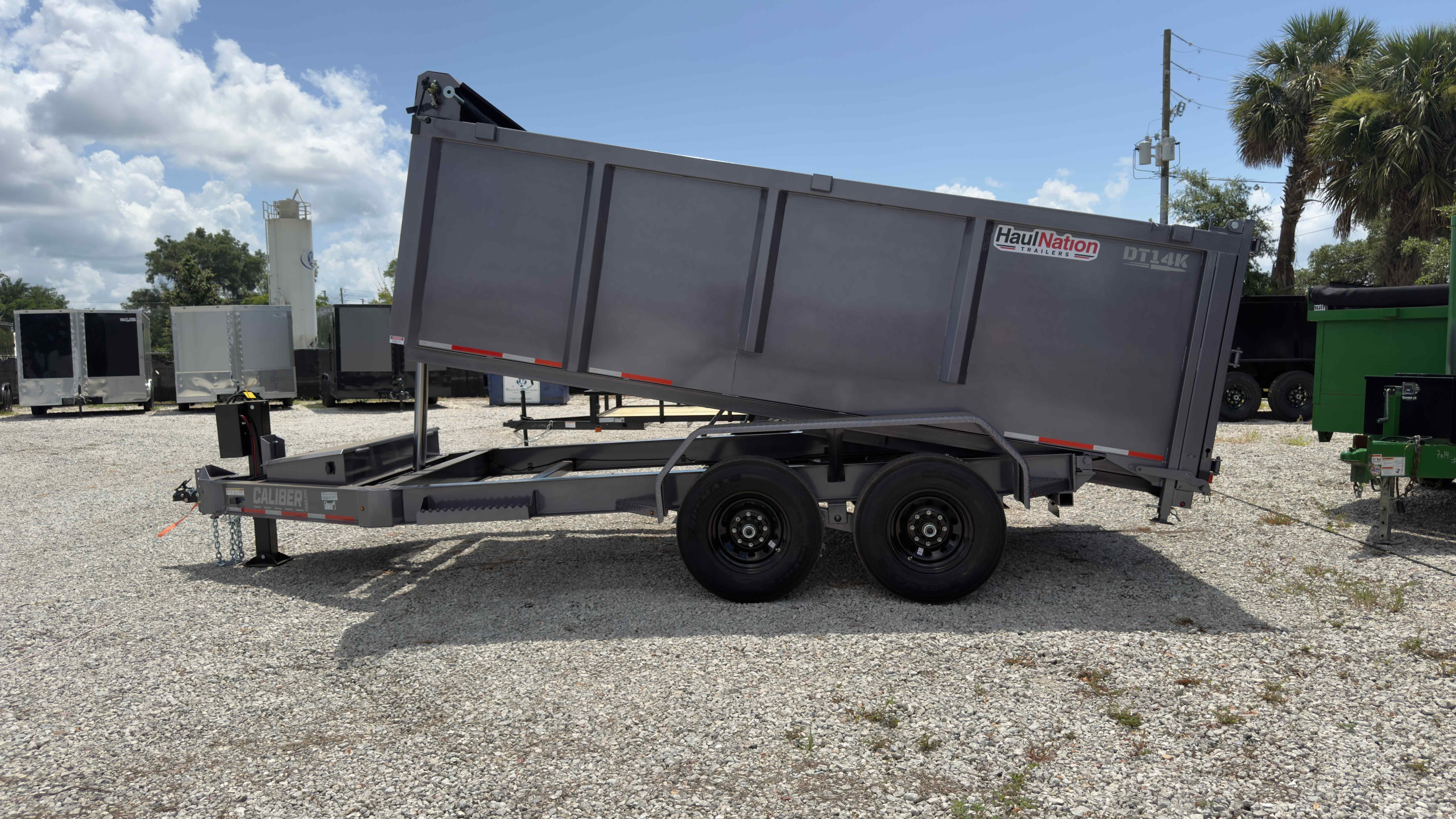 New 7×14 CALIBER Dump Trailer