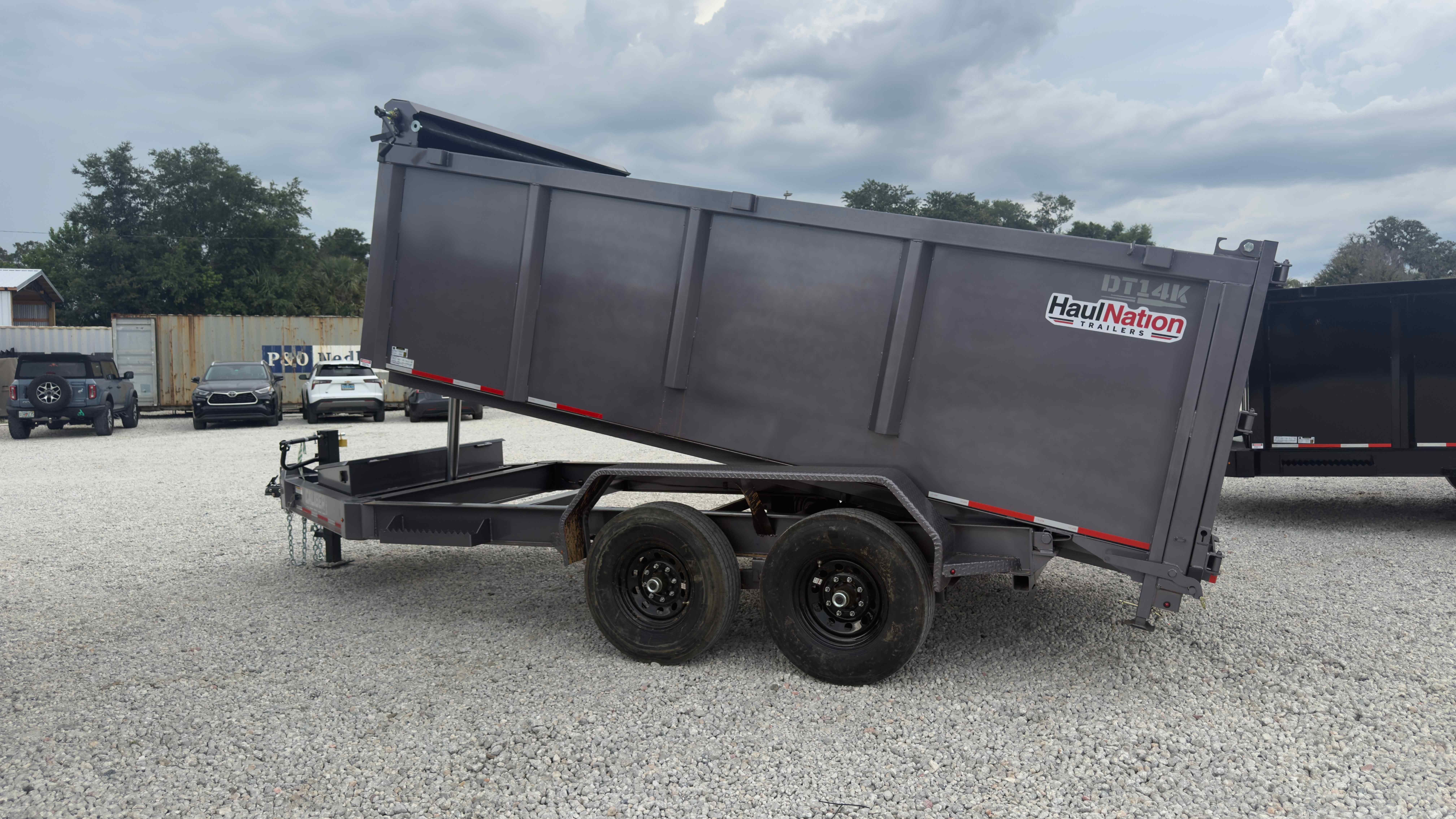 New 7×14 CALIBER Dump Trailer