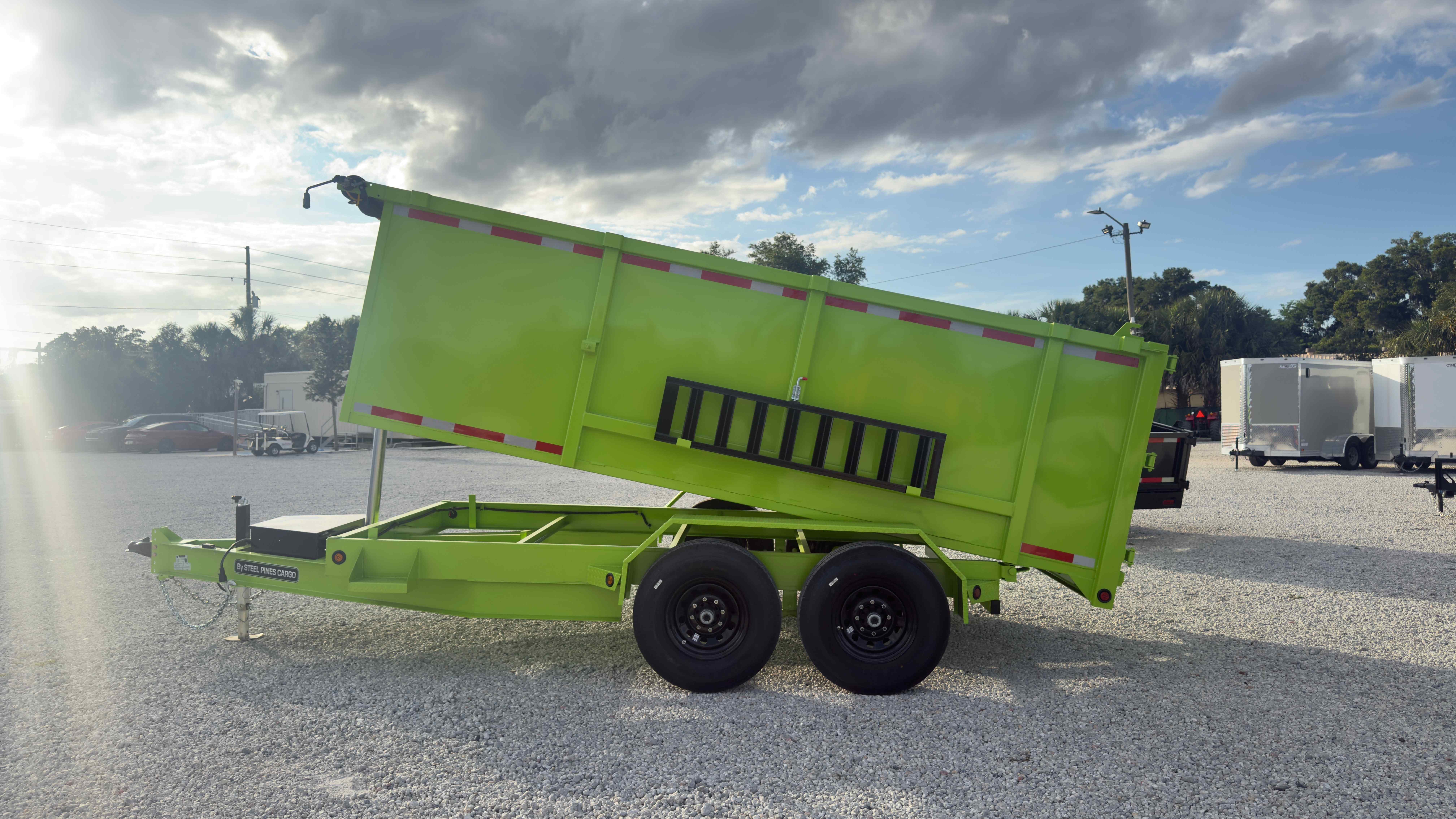 New 7×14 Steel Pines Cargo, LLC Dump Trailer