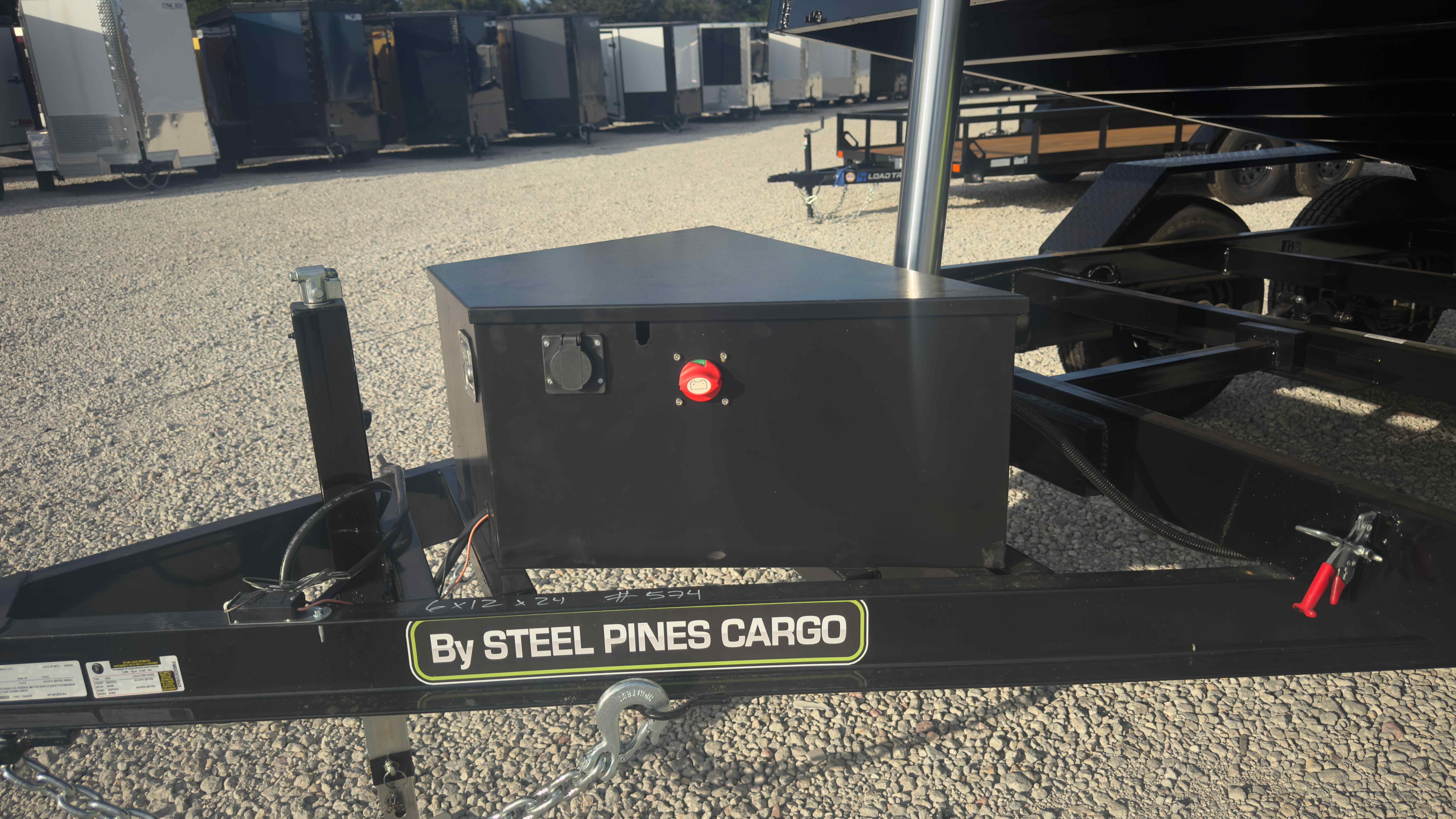 New 6×12 Steel Pines Cargo, LLC Dump Trailer