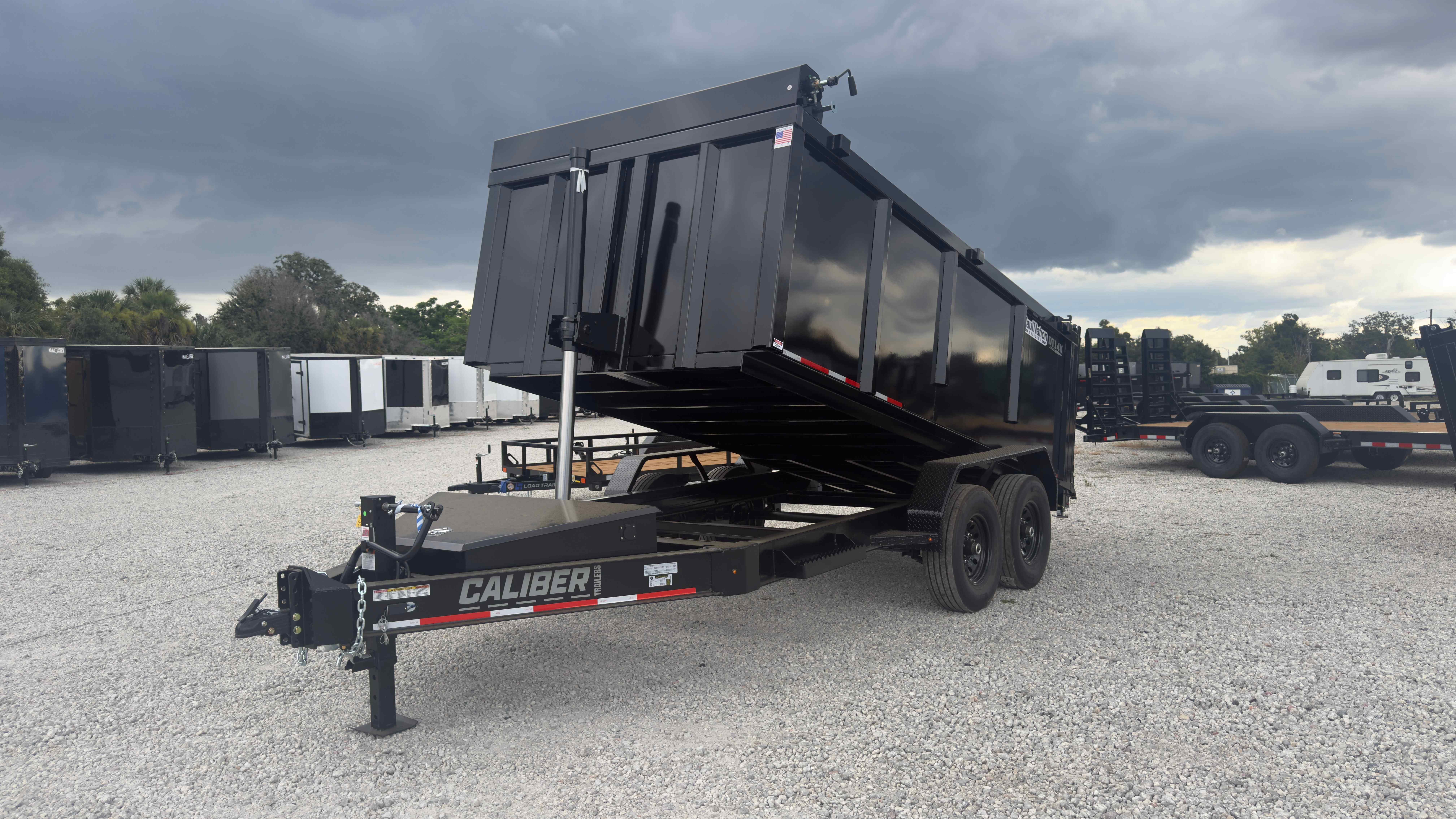 New 7×14 CALIBER Dump Trailer