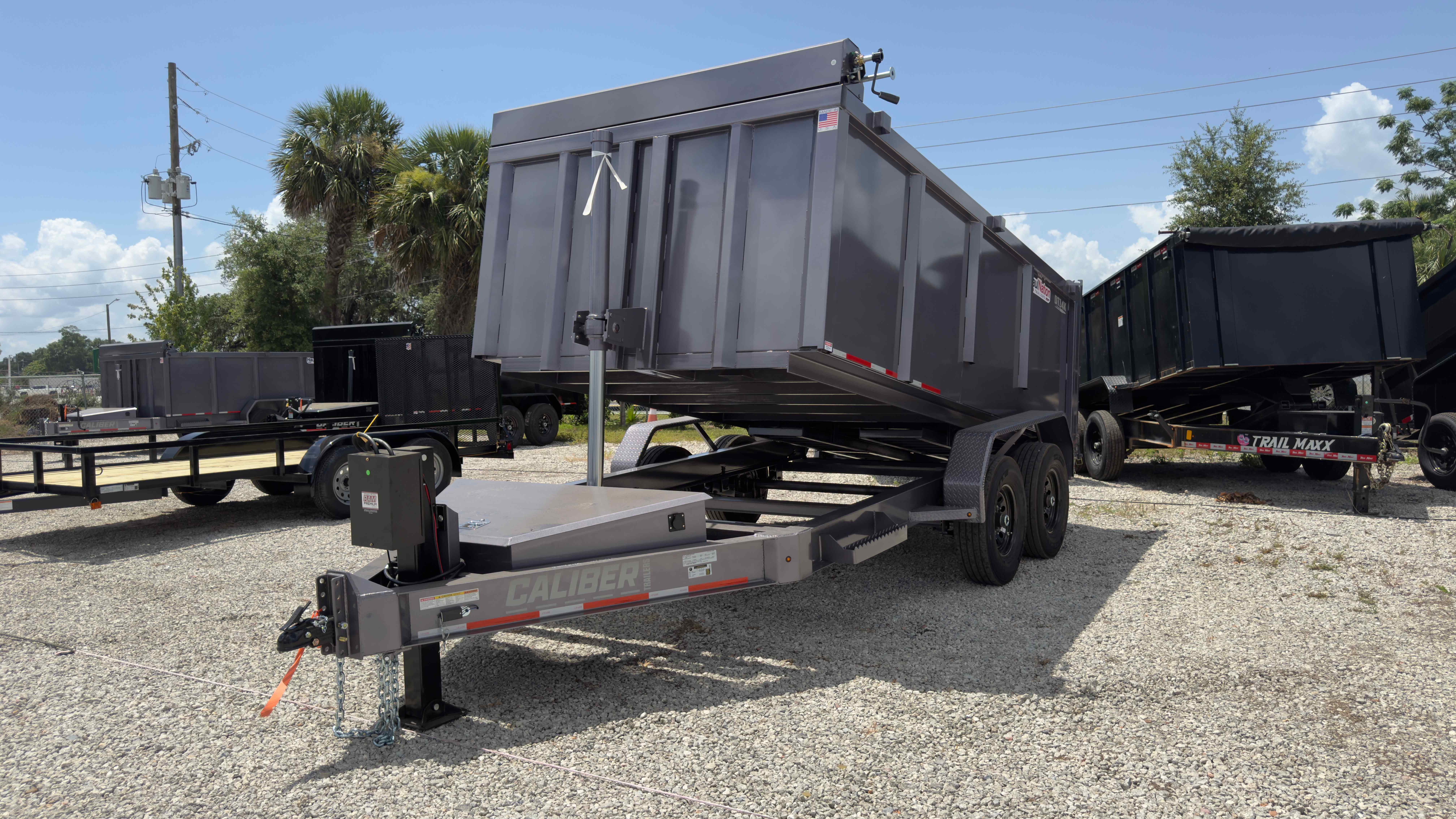New 7×14 CALIBER Dump Trailer